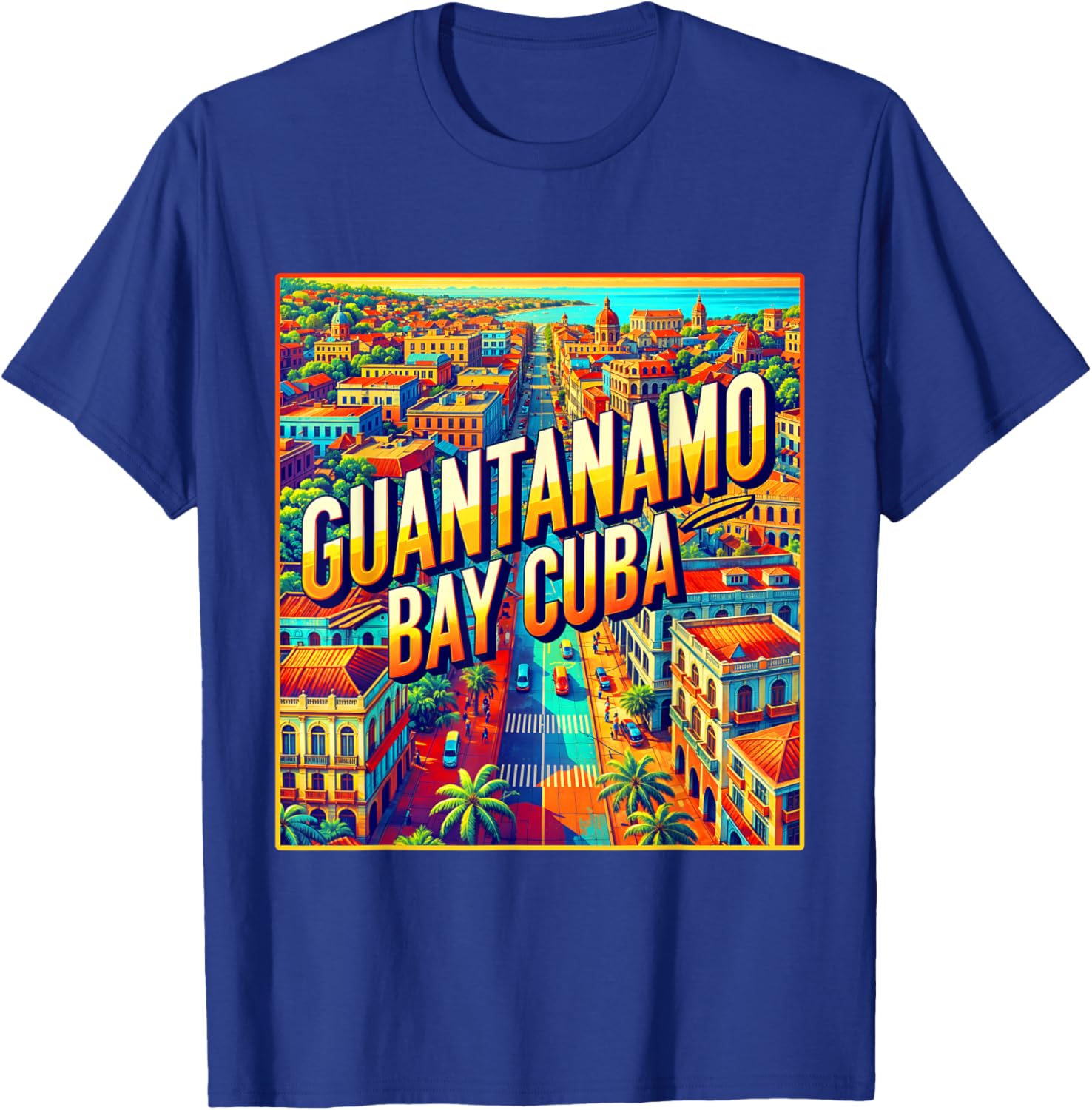 Vintage Retro Guantanamo Bay Cuba T-Shirt for Family Trips - 14