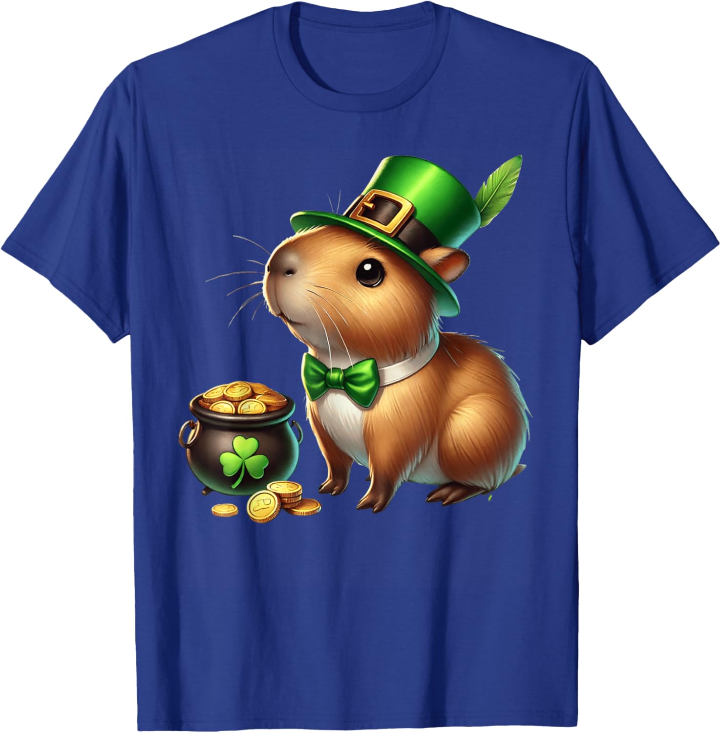 Adorable Guinea Pig Leprechaun St Patrick's Day Kids T-Shirt - 19