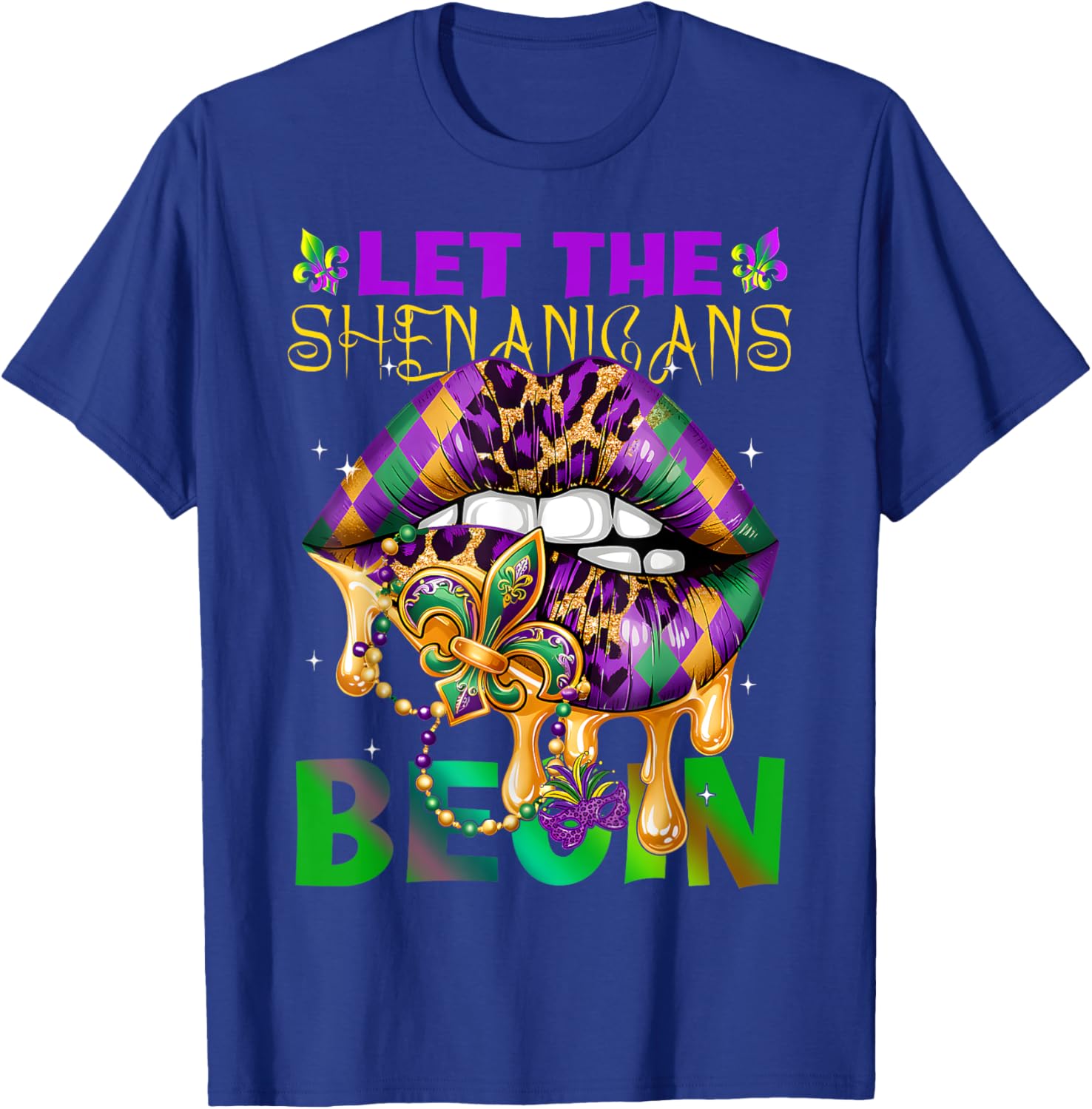 Let The Shenanigans Begin Mardi Gras T-Shirt for Kids and Adults - 7