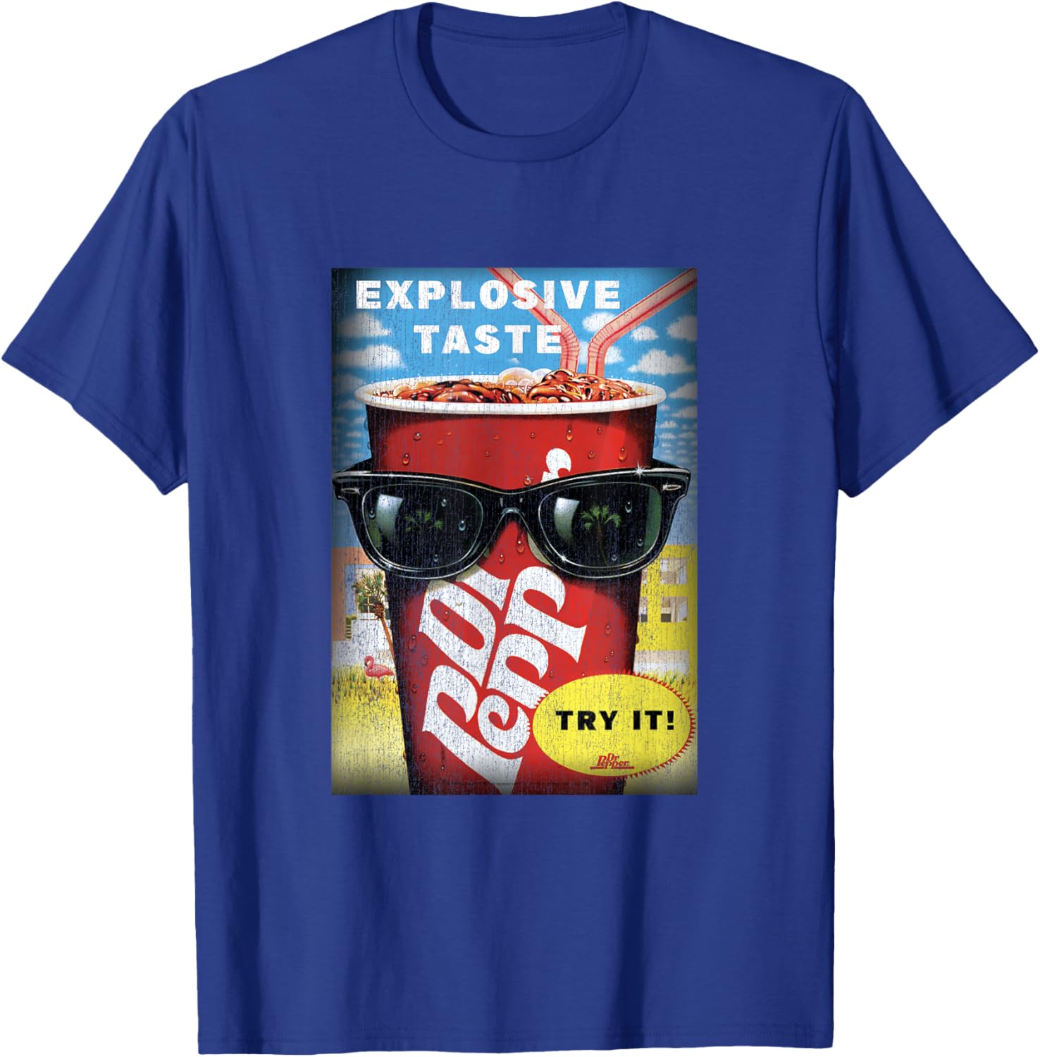 Dr. Pepper Vintage Panel T-Shirt for Explosive Taste Lovers - 8