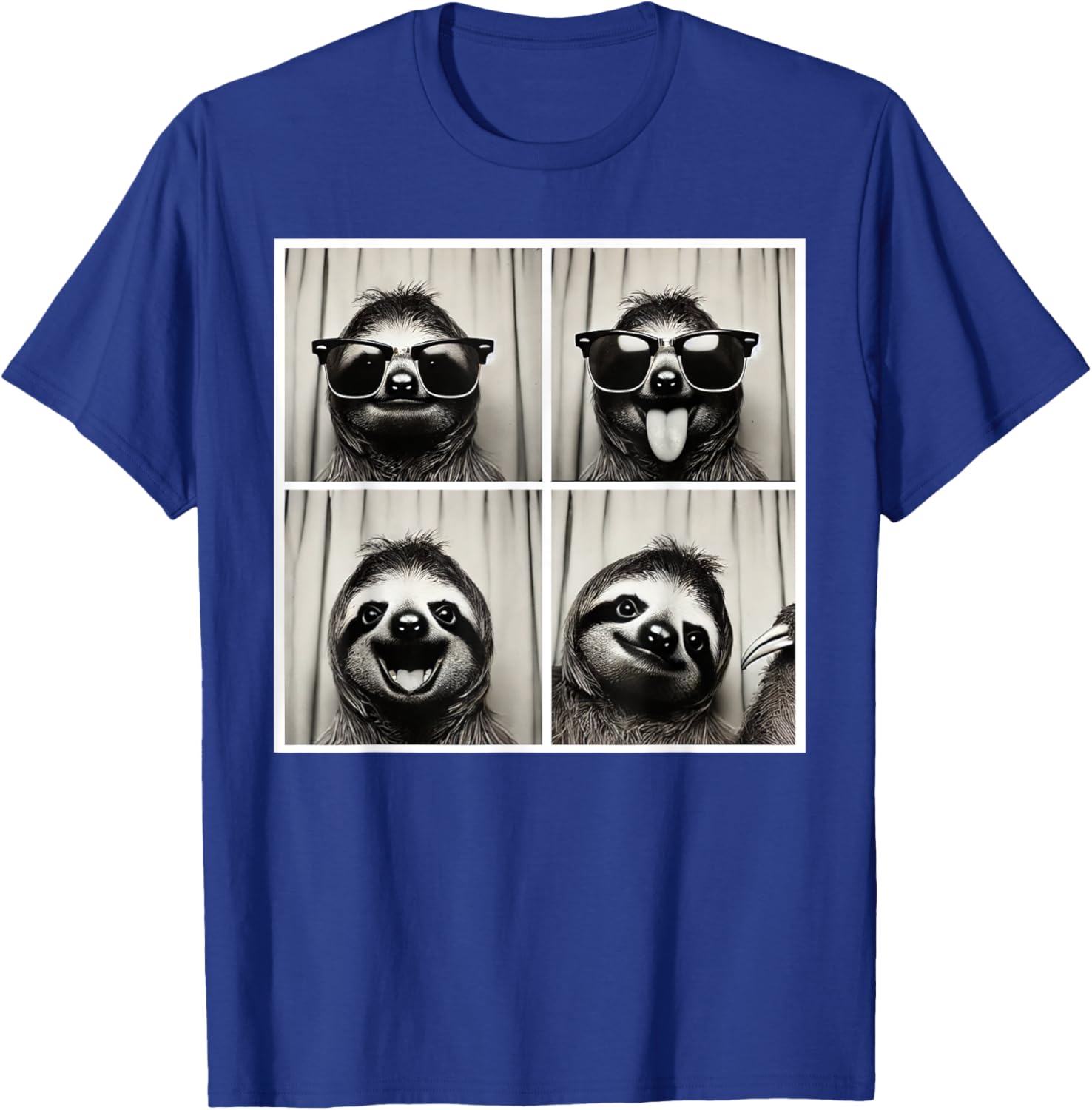 Funny Selfie Sloth T-Shirt with Sunglasses for Fun Casual Wear - 5