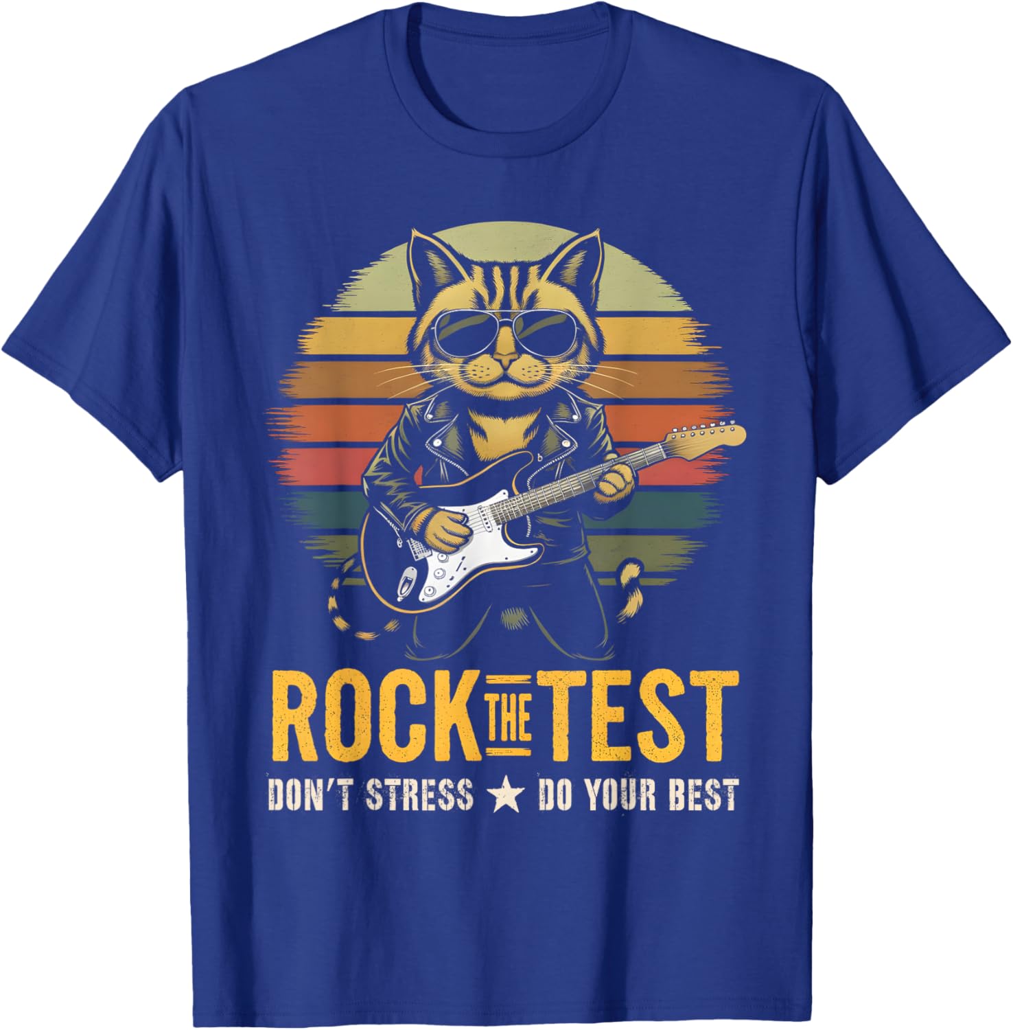 Rockin' Rock the Test ELA STEM Teacher T-Shirt for Testing Day Fun - 2