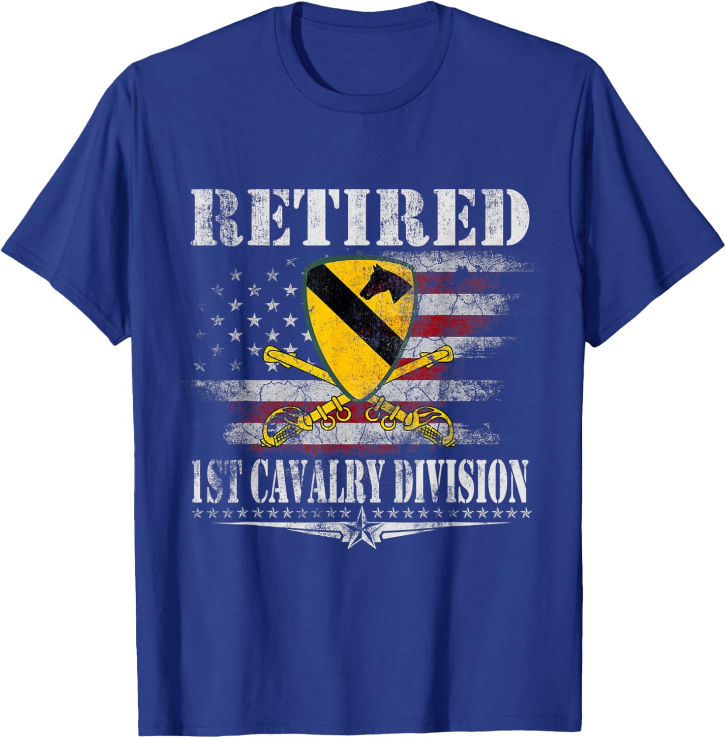 Retired 1st Cavalry Division Veteran T-Shirt for Patriotic Heroes - 15