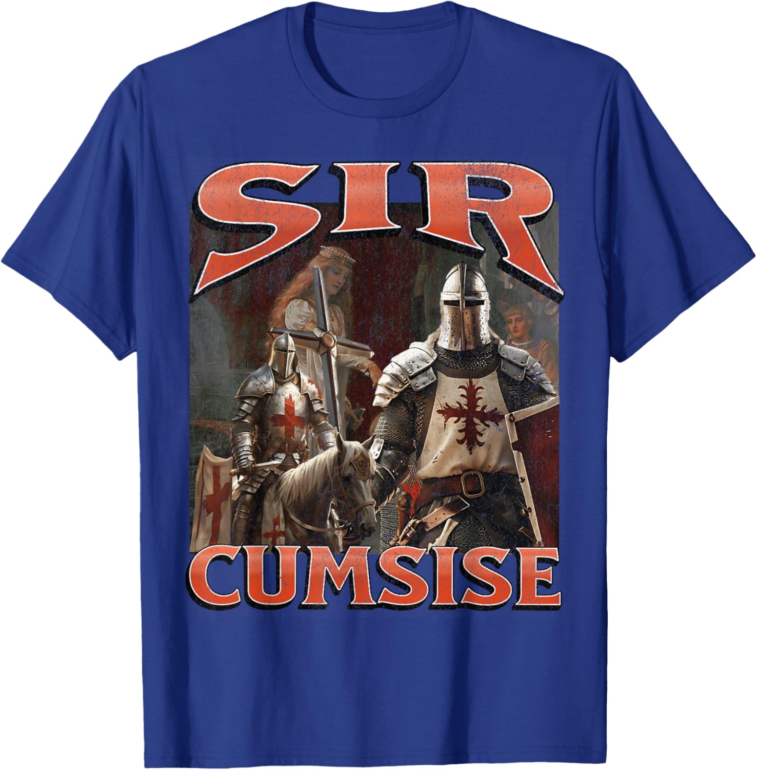 Funny Sir Cumcise Knight Meme Graphic T-Shirt for Unique Style Lovers - 24