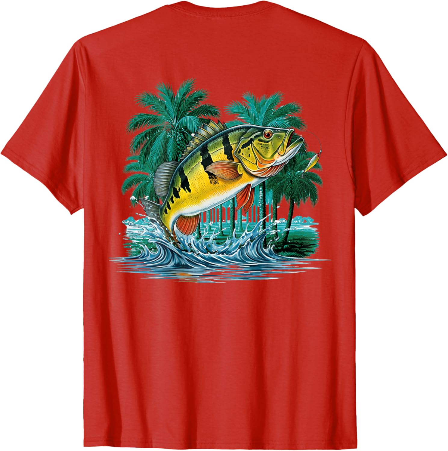 Peacock Bass Jungle Fishing T-Shirt for Outdoor Adventure Lovers - 12