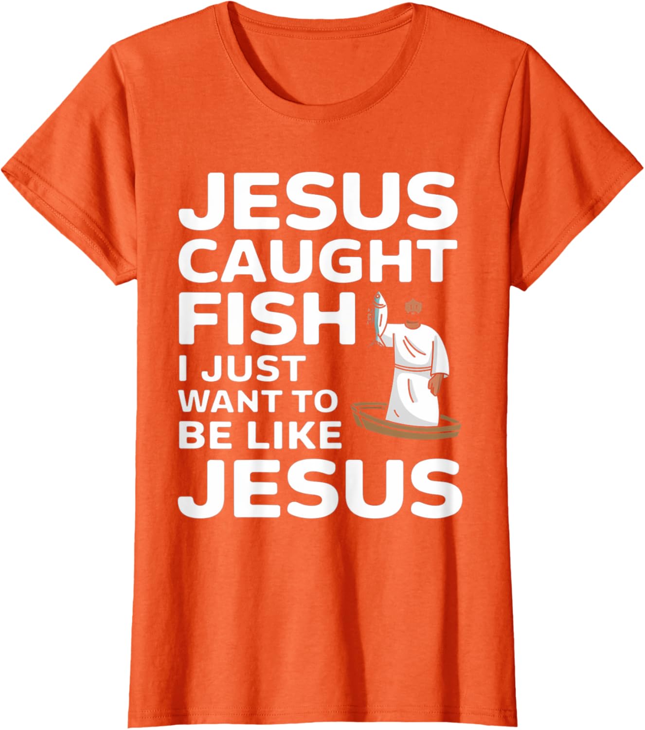 Jesus Fishing Design T-Shirt for Faithful Anglers - Catch the Spirit! - 17