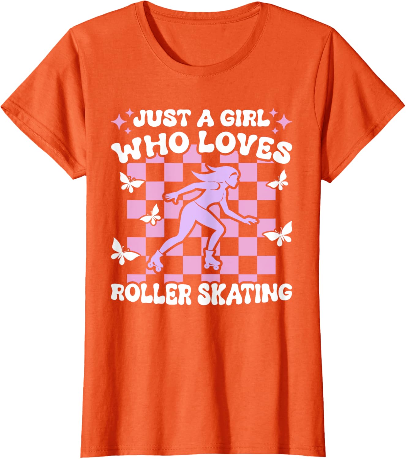 Just A Girl Who Loves Roller Skating Cute T-Shirt for Girls - 12