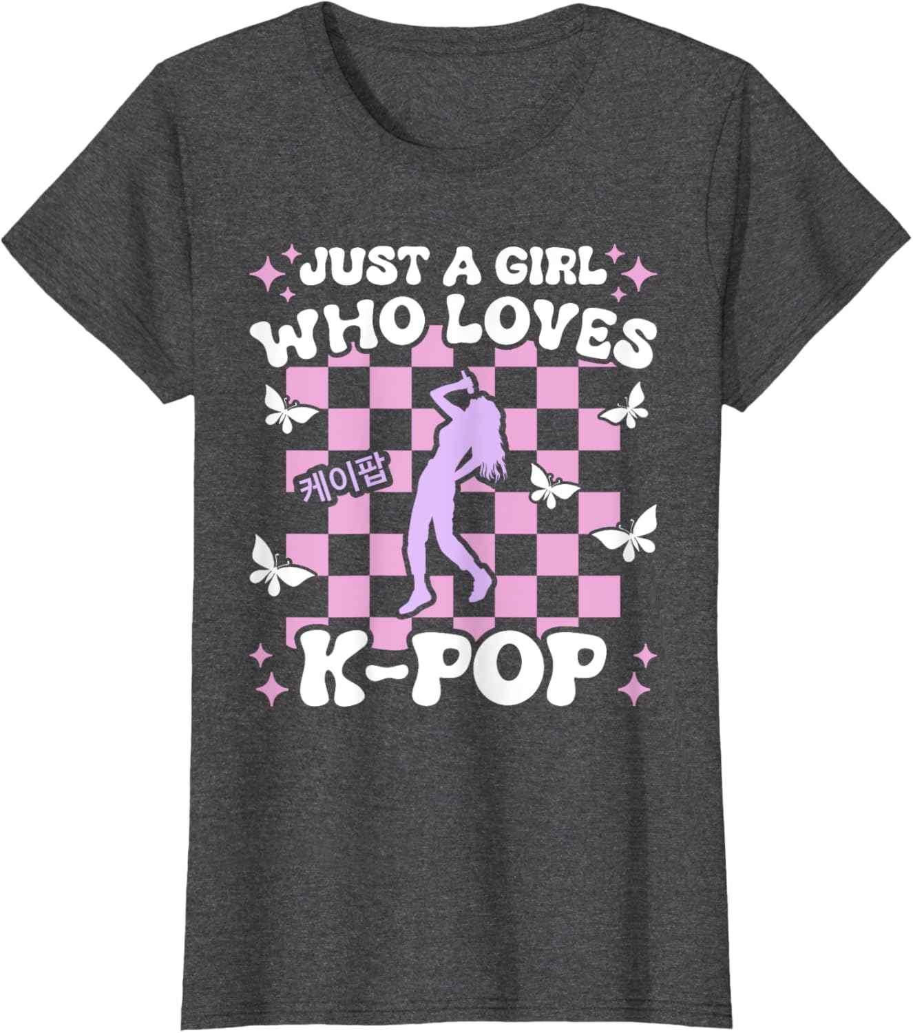Just A Girl Who Loves K-Pop Girls Cute Teen K-Pop T-Shirt for Kids - 1