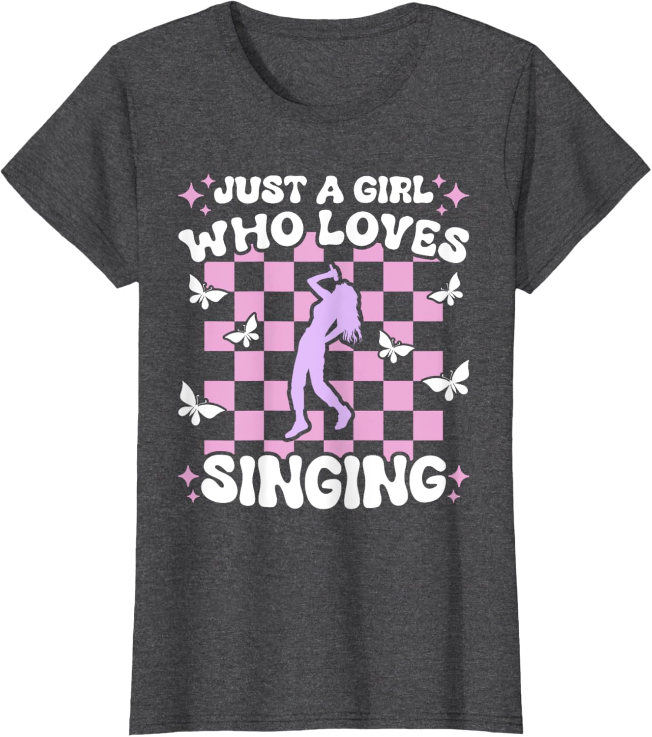 Just A Girl Who Loves Singing Girls T-Shirt for Music Lovers - 8
