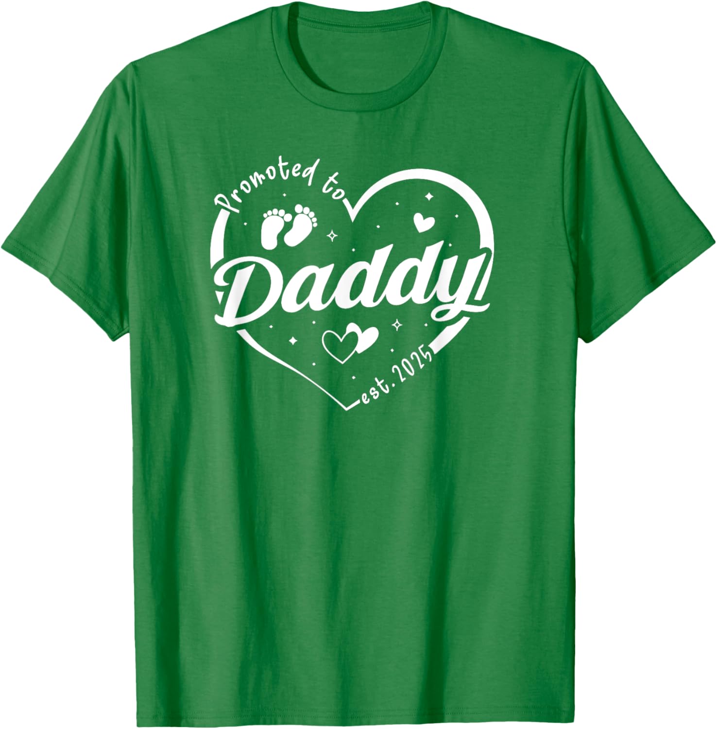 Promoted to Daddy Est 2025 Father's Day T-Shirt for Soon-to-Be Dads - 3