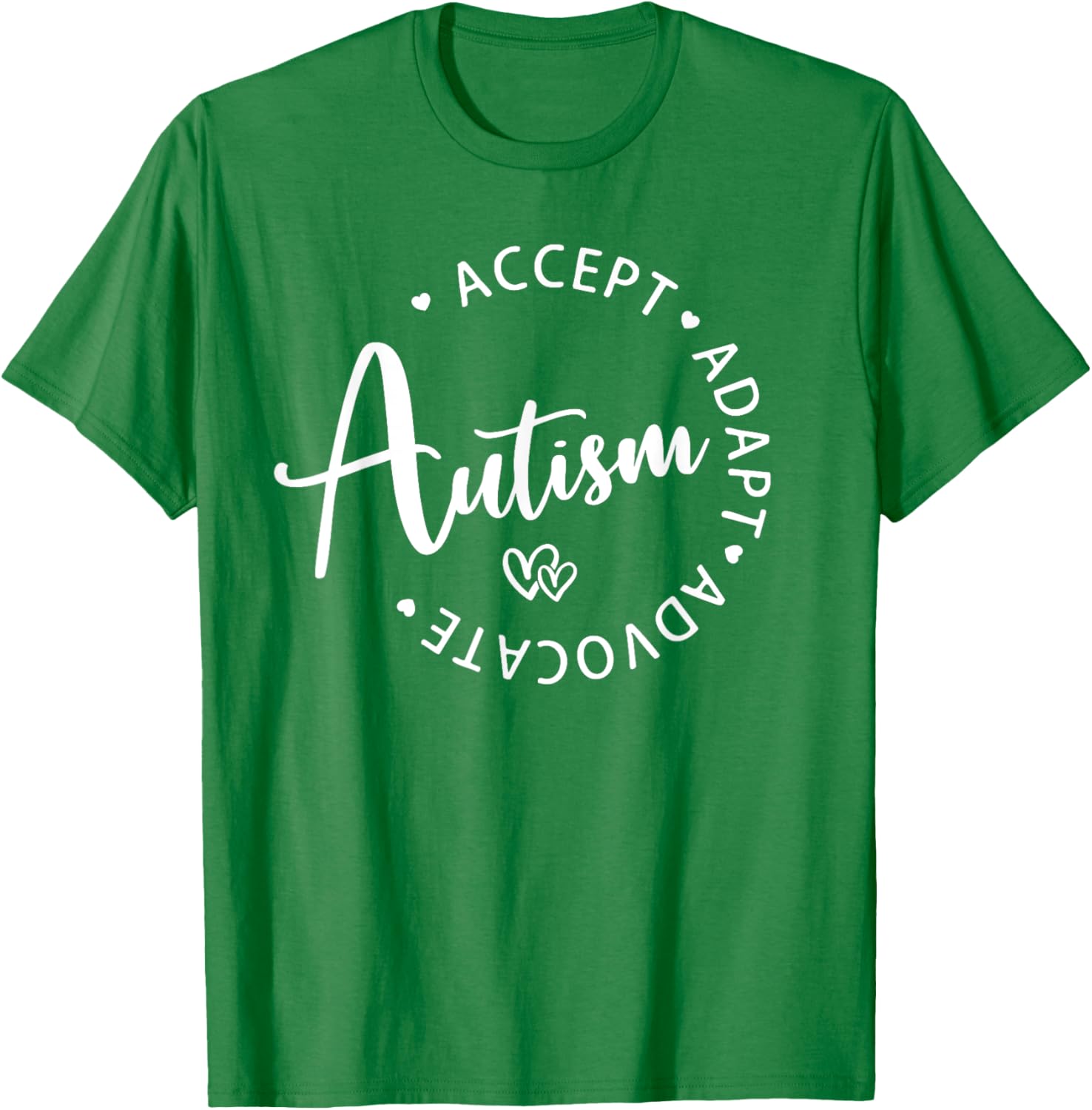 Autism Awareness T-Shirt for Kids - Accept Adapt Advocate Design - 2