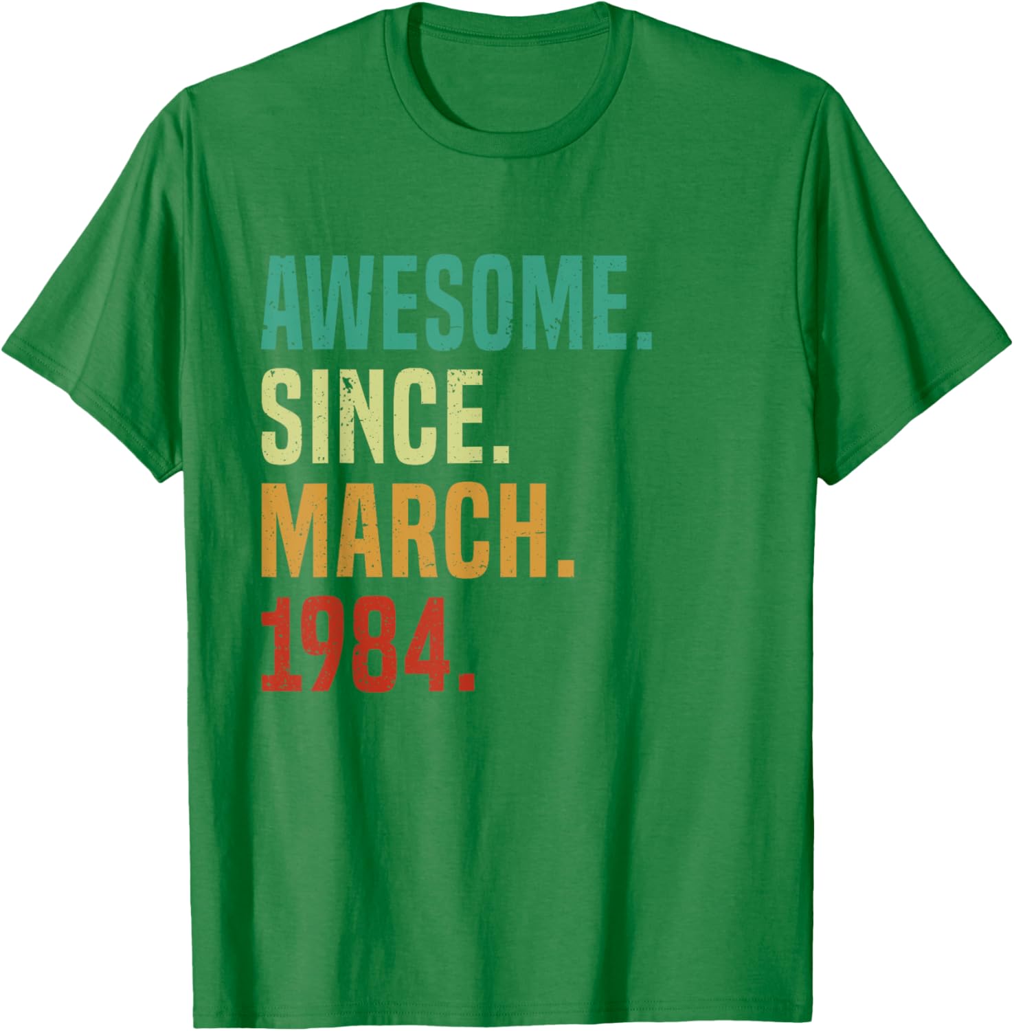 41 Years Awesome Since March 1984 Vintage 41st Birthday T-Shirt - 5