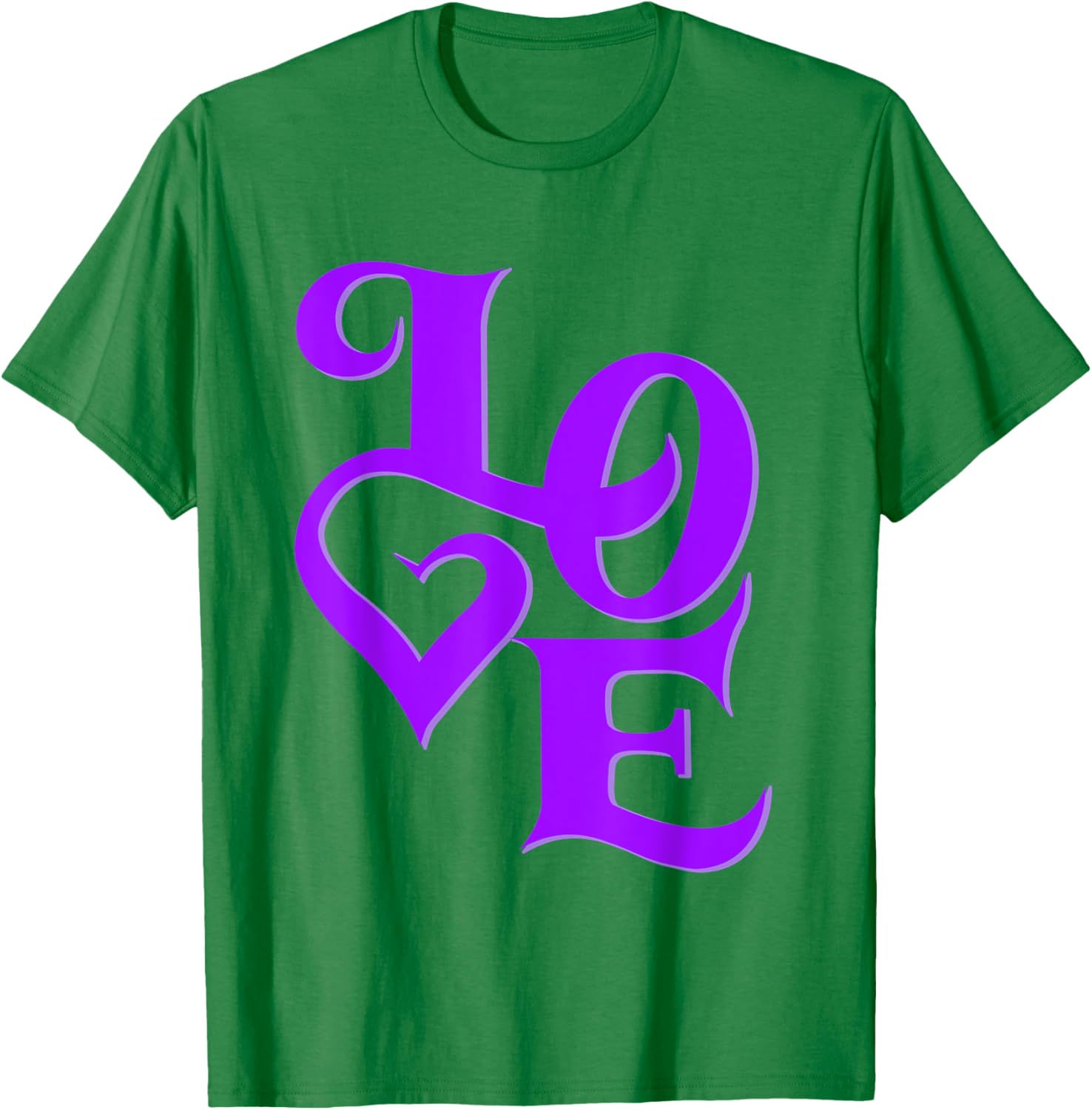 Purple Love Graphic T-Shirt for Stylish Casual Wear and Unique Fashion - 26