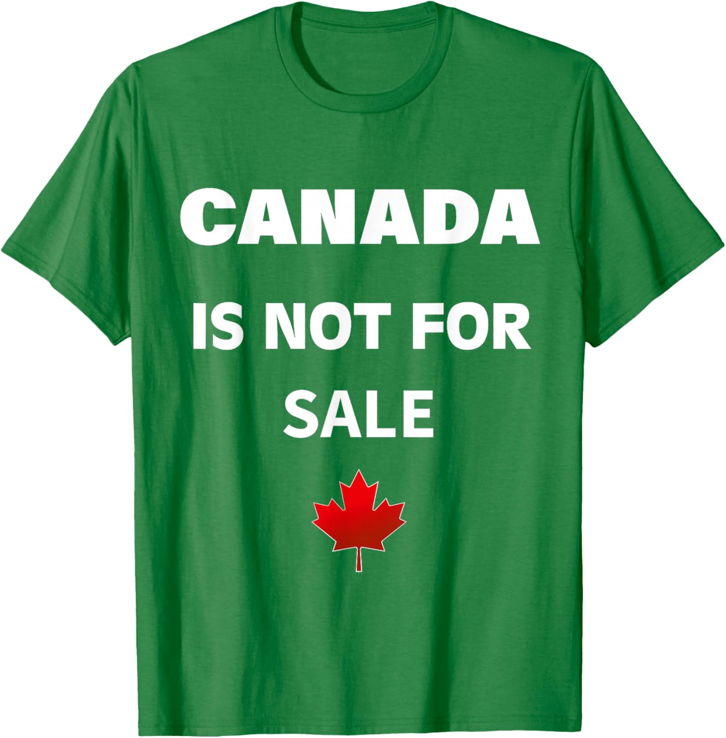 Proud Canadians T-Shirt - Canada Is Not For Sale, Unisex Black Tee - 12