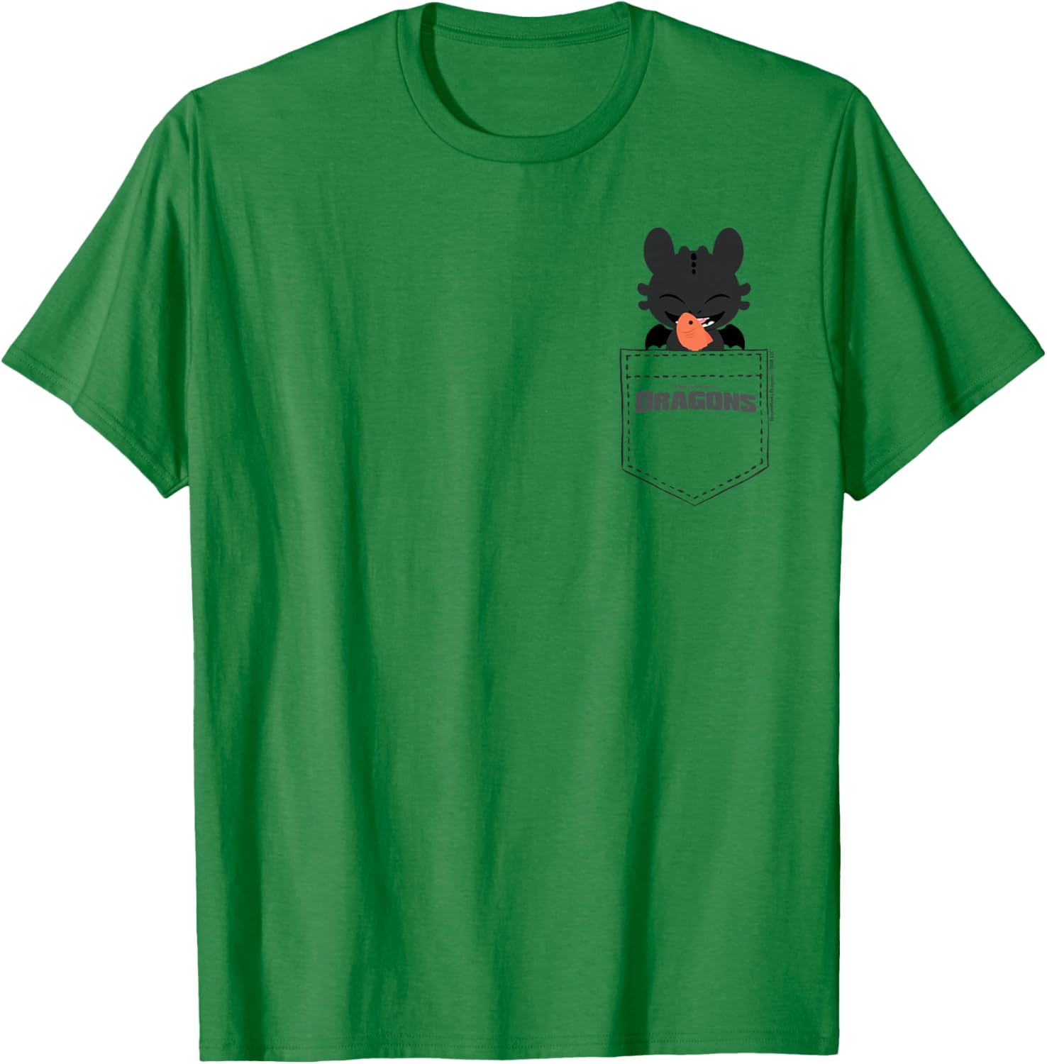 DreamWorks Dragons Toothless Faux Pocket T-Shirt for Fans and Adventures - 23