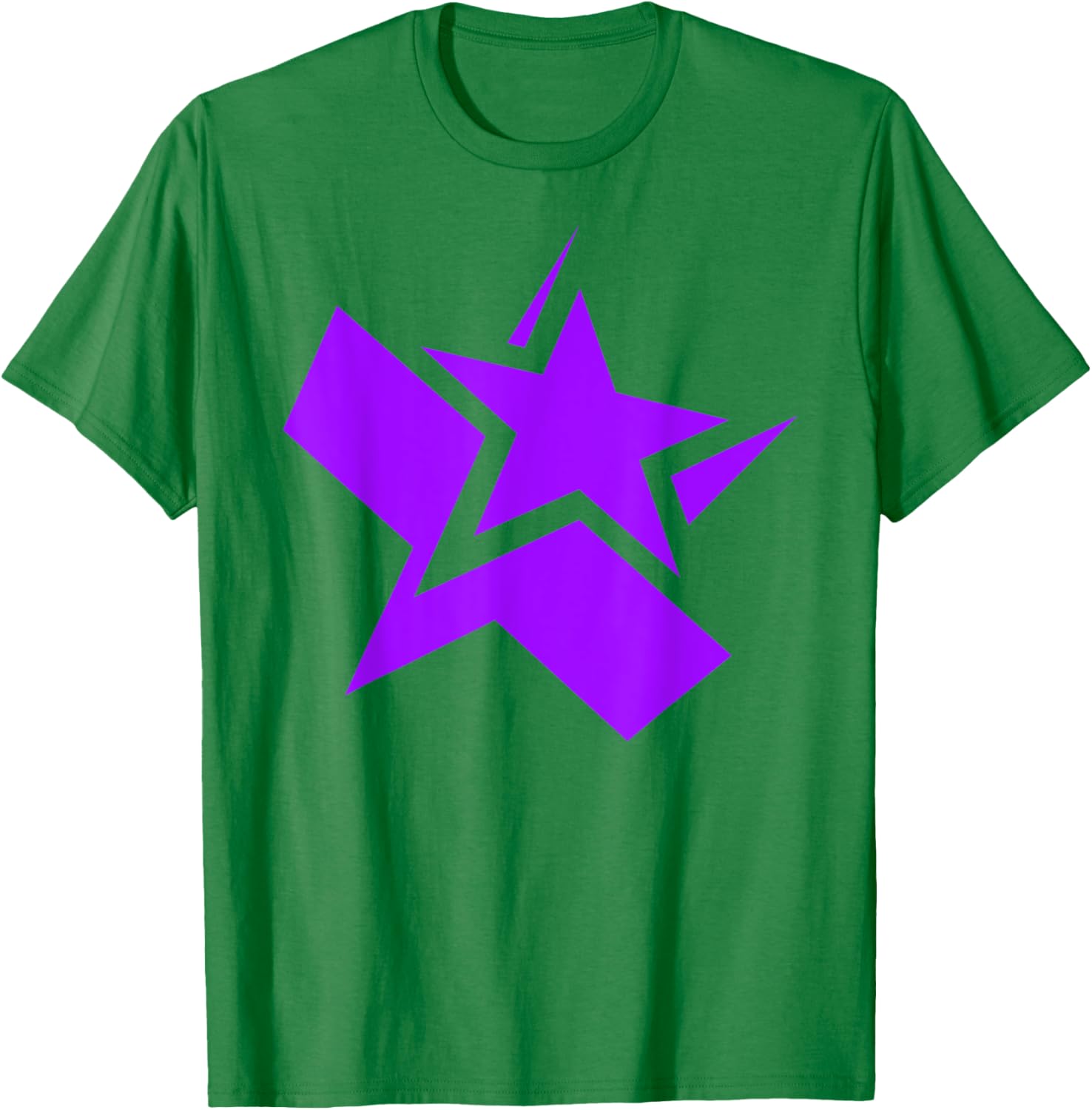 Purple Chunky Star Graphic T-Shirt for Stylish Casual Wear - 28