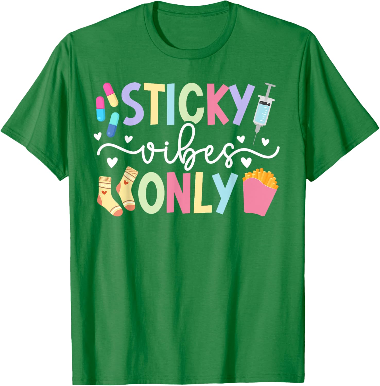 Sticky Vibes Only IVF Mom Transfer Day T-Shirt for Fertility Support - 10