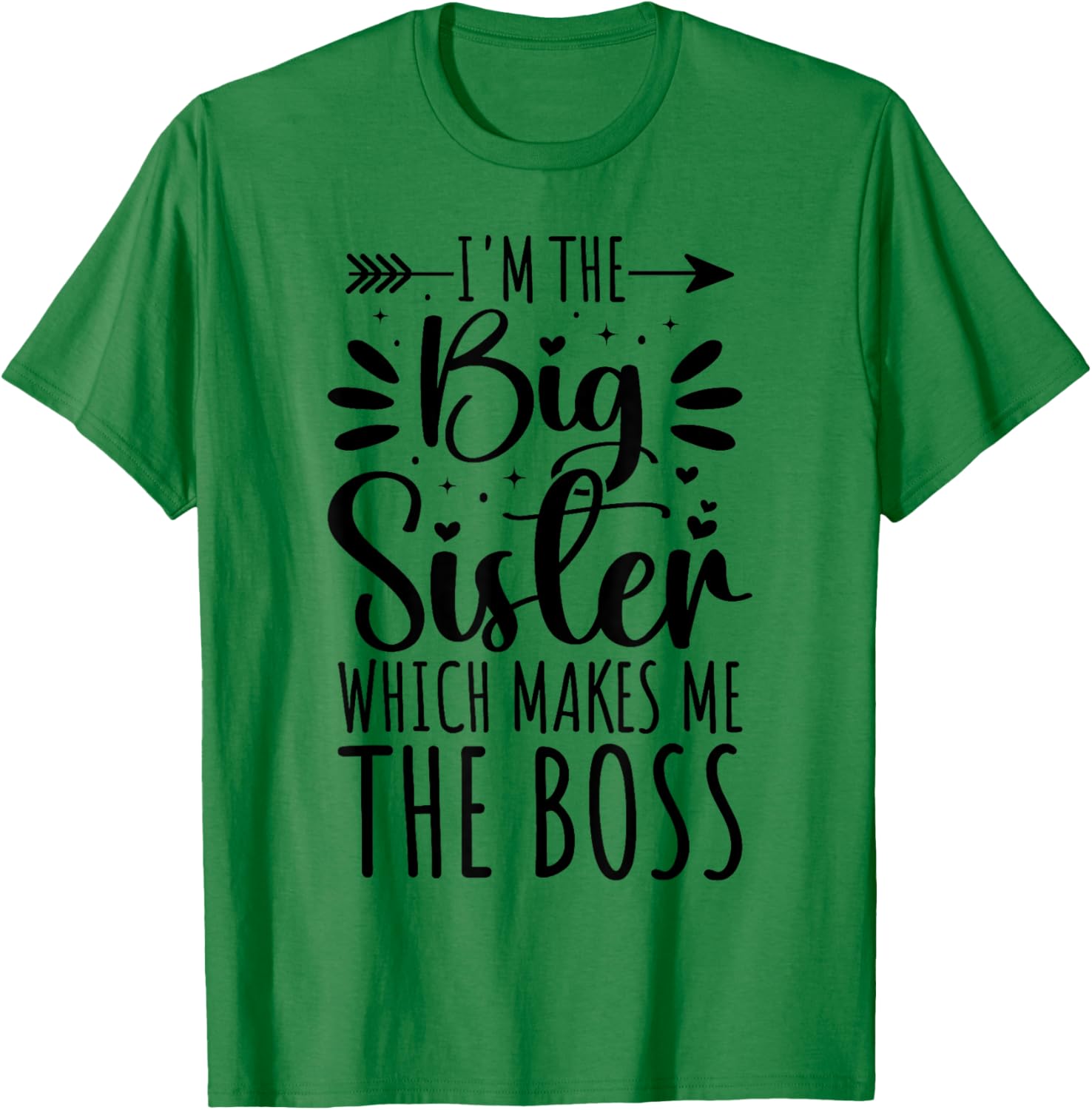 Big Sister Boss Funny Sibling T-Shirt for Proud Sisters - 11