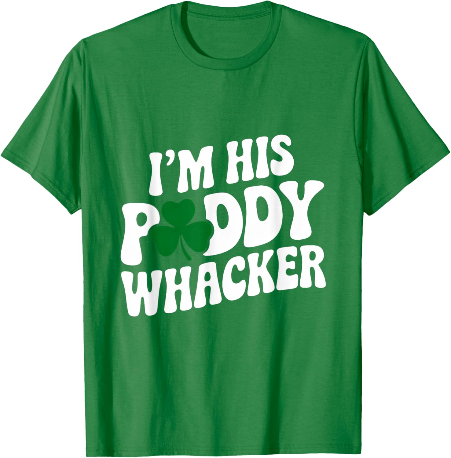 Groovy St Patrick's Day T-Shirt for Couples - I'm His Paddy Whacker - 4