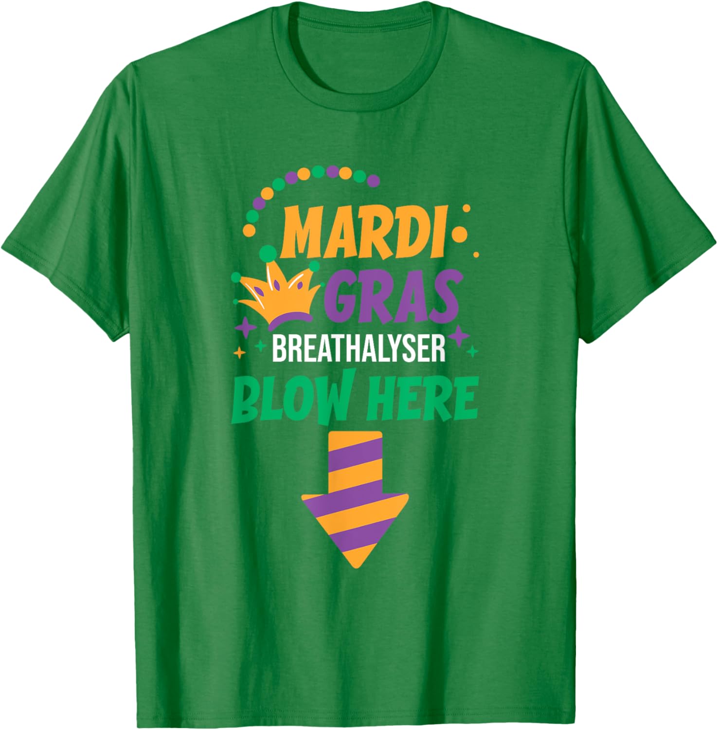 Funny Mardi Gras Breathalyser T-Shirt for Men - Festive Adult Clothing - 17