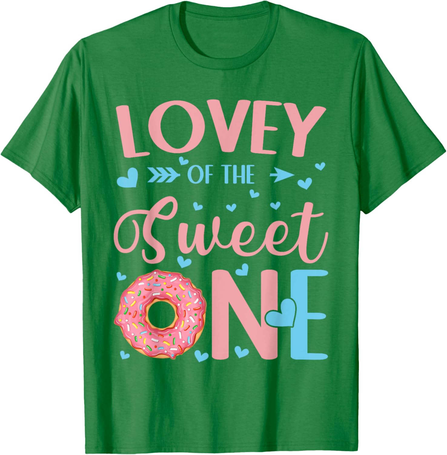 Sweet One First Birthday Donut Party Lovie T-Shirt for Girls - 2