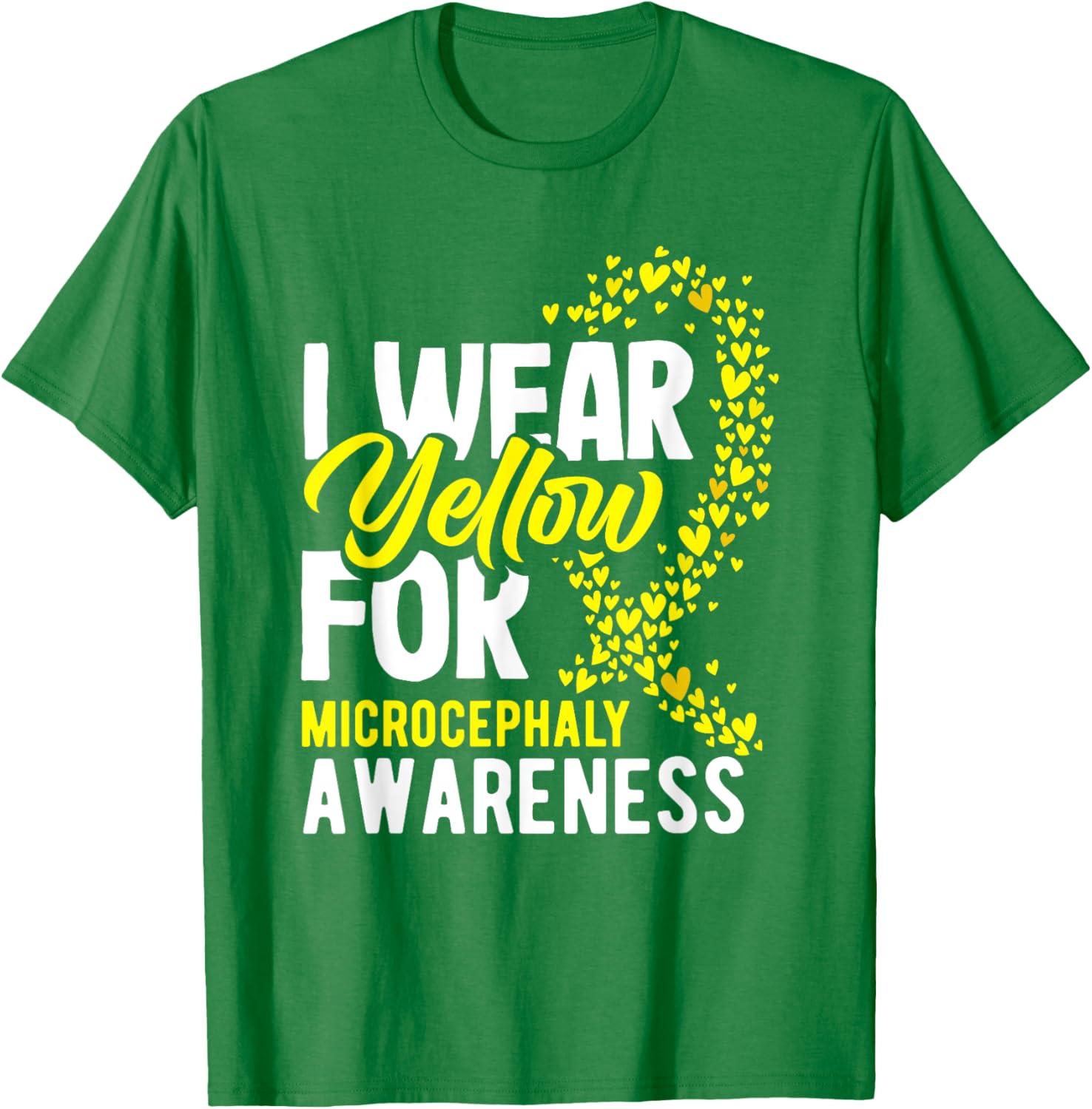 I Wear Yellow For Microcephaly Awareness T-Shirt - Support a Cause - 5