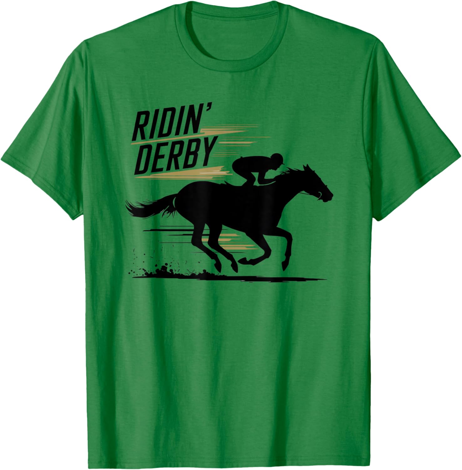 Ridin Derby Retro Horse Racing Fans Equestrian T-Shirt Fun Tee - 15