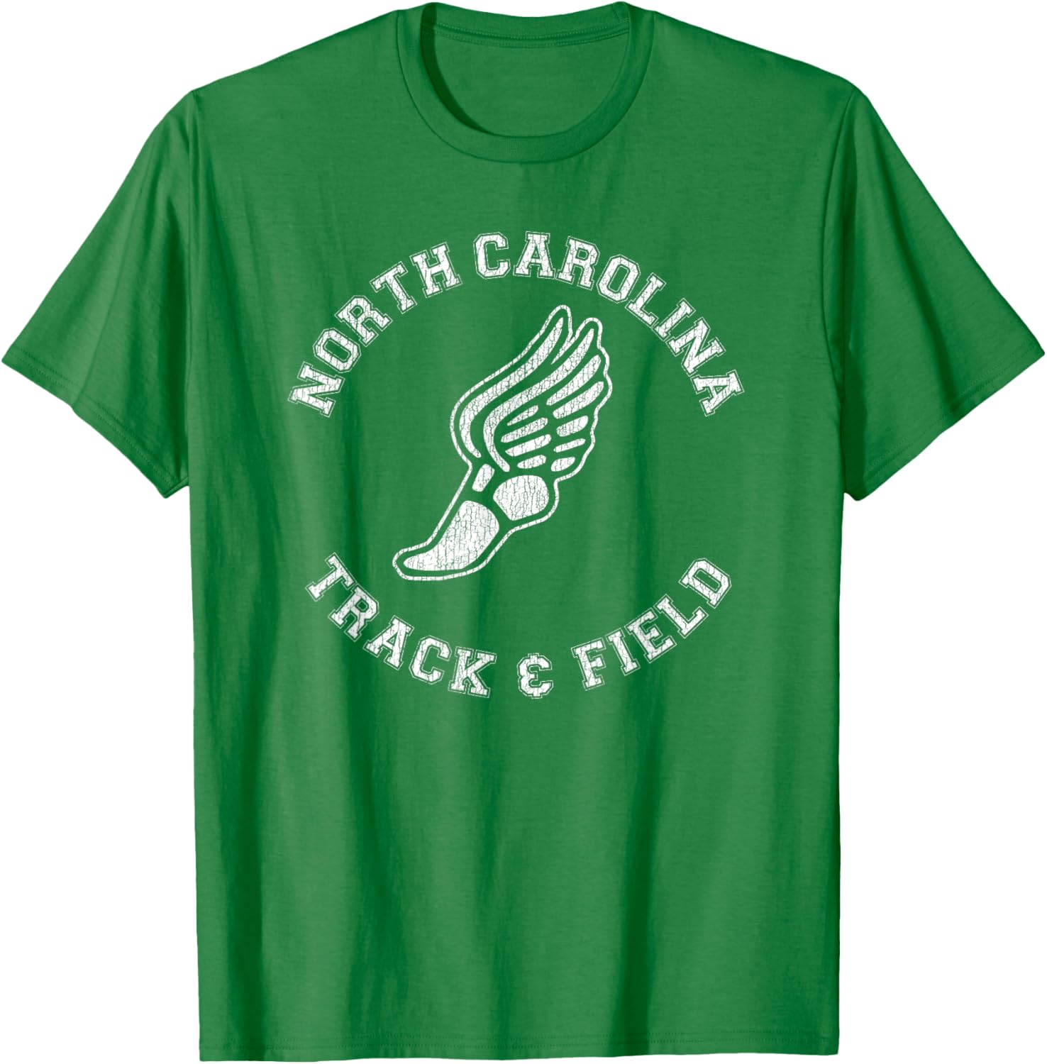 North Carolina Vintage 80s Track & Field Distressed T-Shirt for Fans - 27