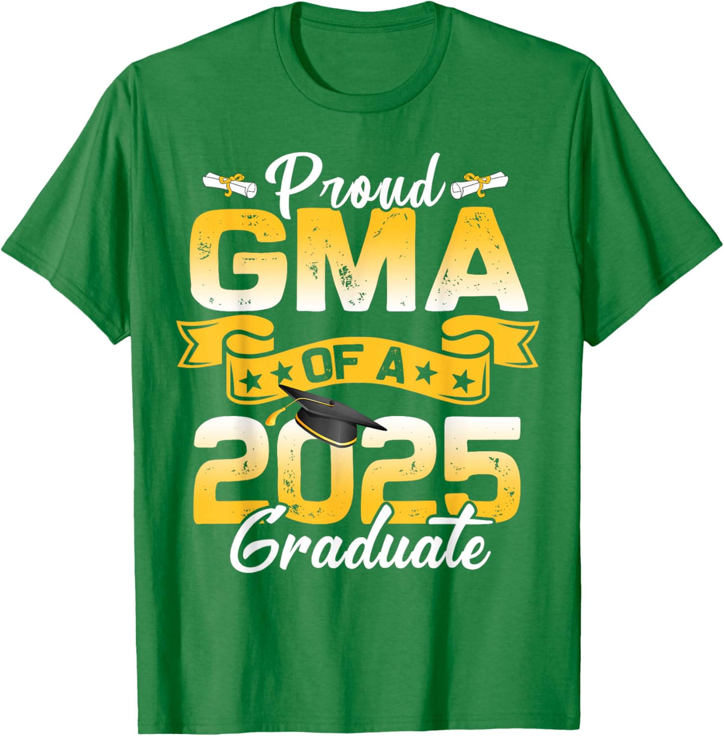 Proud Grandma Class of 2025 Graduation T-Shirt for Senior Celebration - 1
