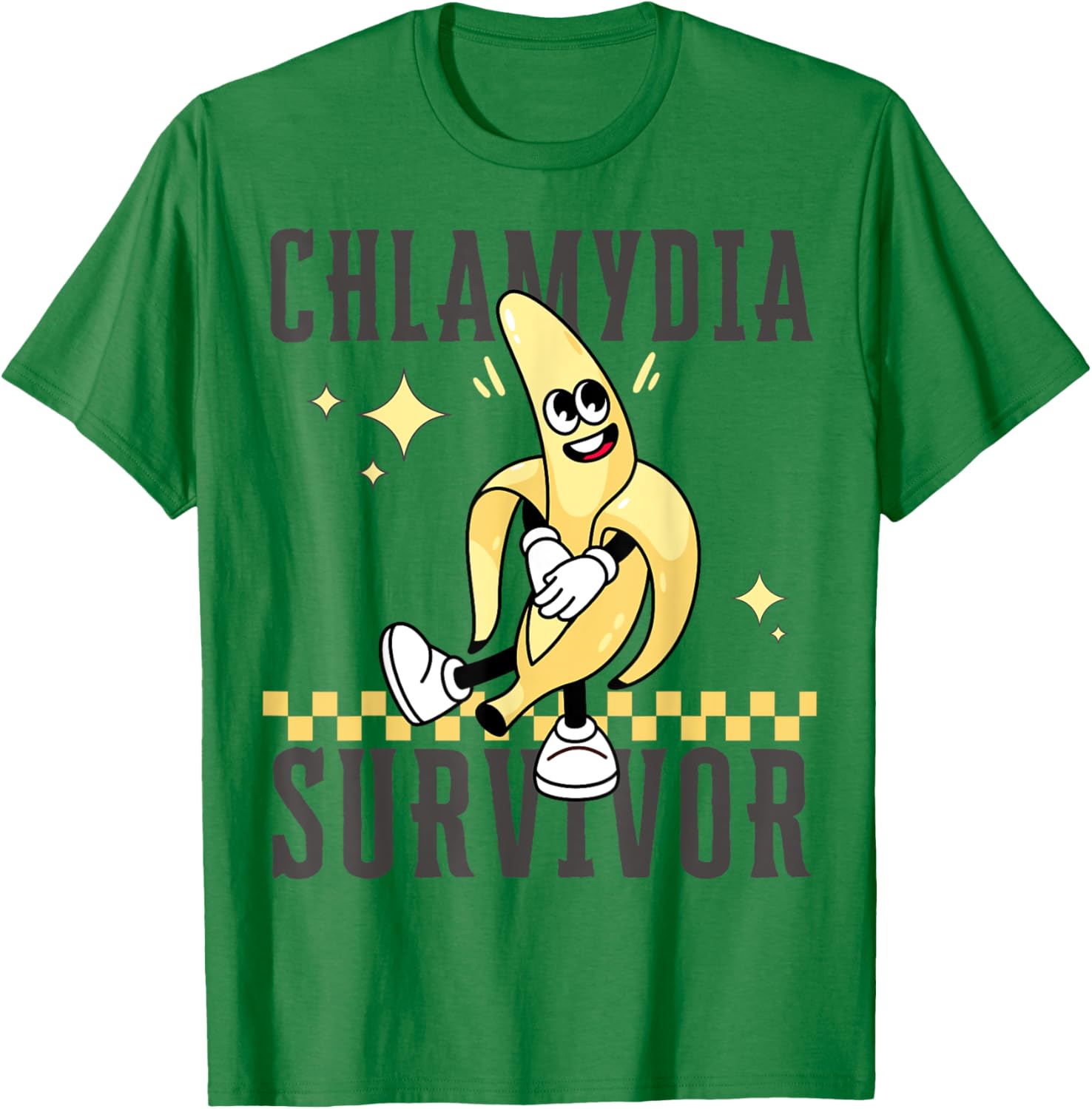 Funny Banana Chlamydia Survivor T-Shirt for Humorous Casual Wear - 3