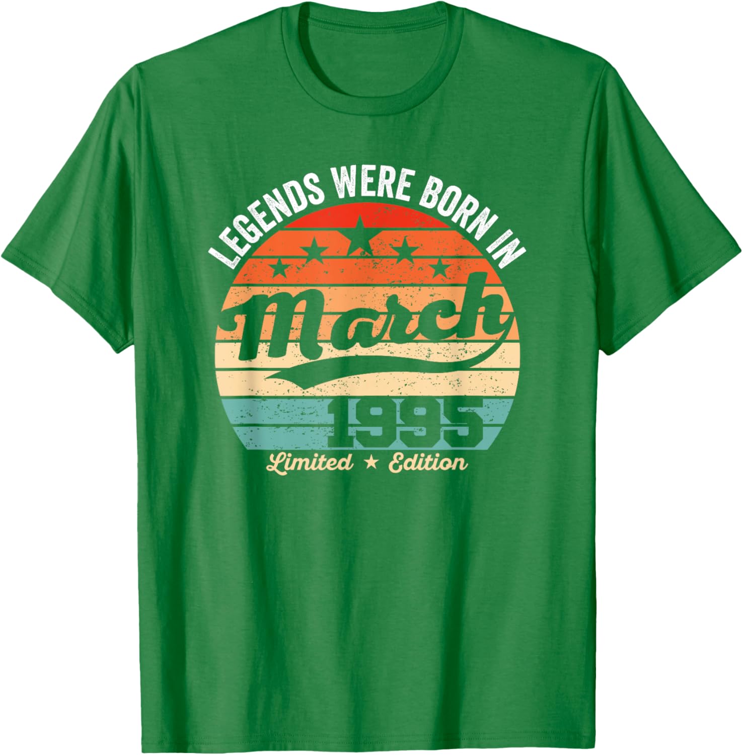 Vintage 30th Birthday Legends Born in March 1995 T-Shirt for Men and Women - 7