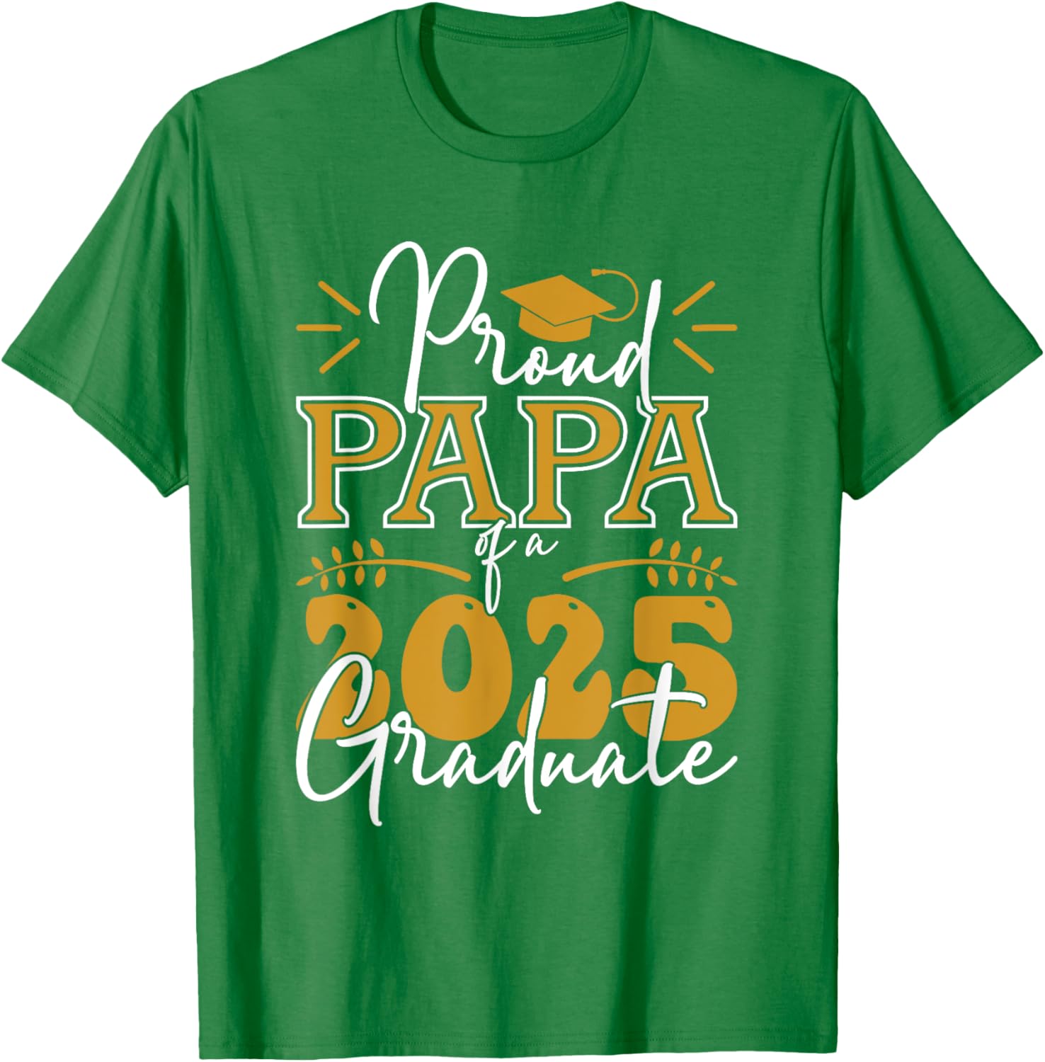 Proud Papa of a 2025 Graduate T-Shirt for Celebrating Achievements - 17