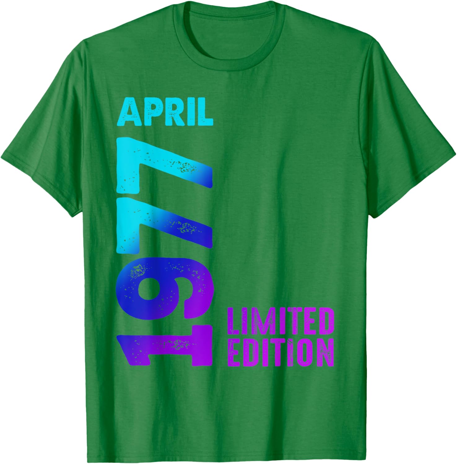 Vintage 1977 Retro T-Shirt Limited Edition Celebrate April Birthdays - 7