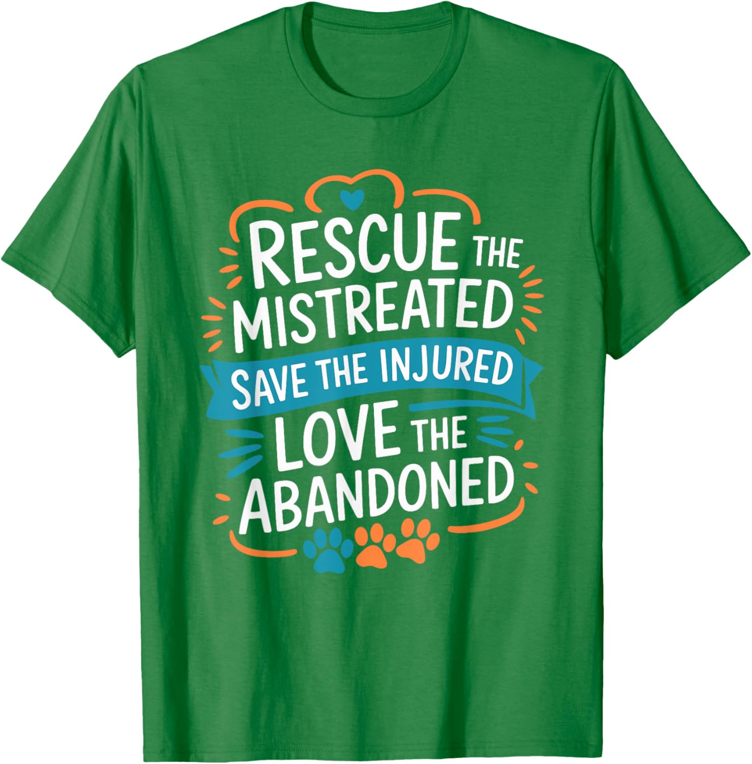 Rescue Mistreated Pets T-Shirt for Dog and Cat Lovers - Save Lives! - 14