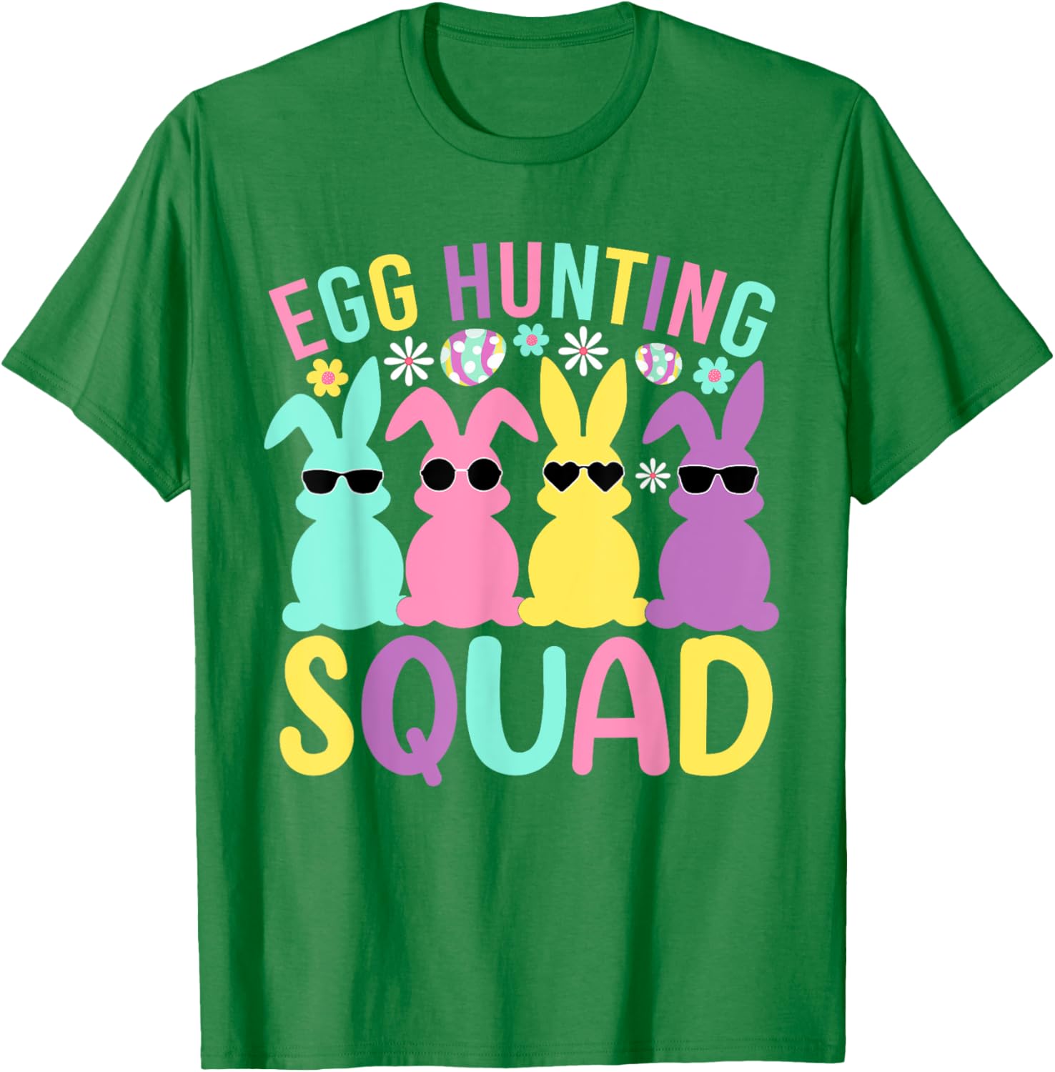 Egg Hunting Squad Family Bunny T-Shirt for Happy Easter Celebrations - 1