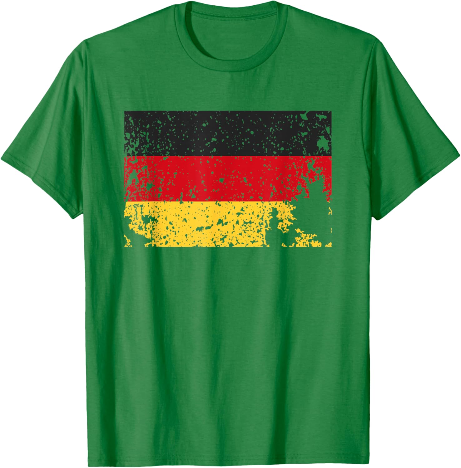 Retro Worn Germany Flag T-Shirt Grunge Distressed German Colors Style - 10