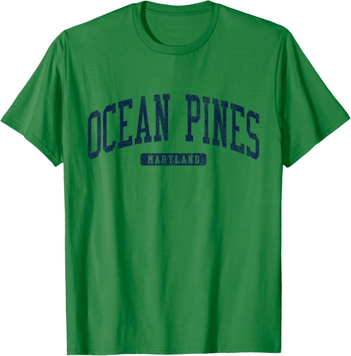 Ocean Pines Maryland College Style Blue T-Shirt for Casual Wear - 16
