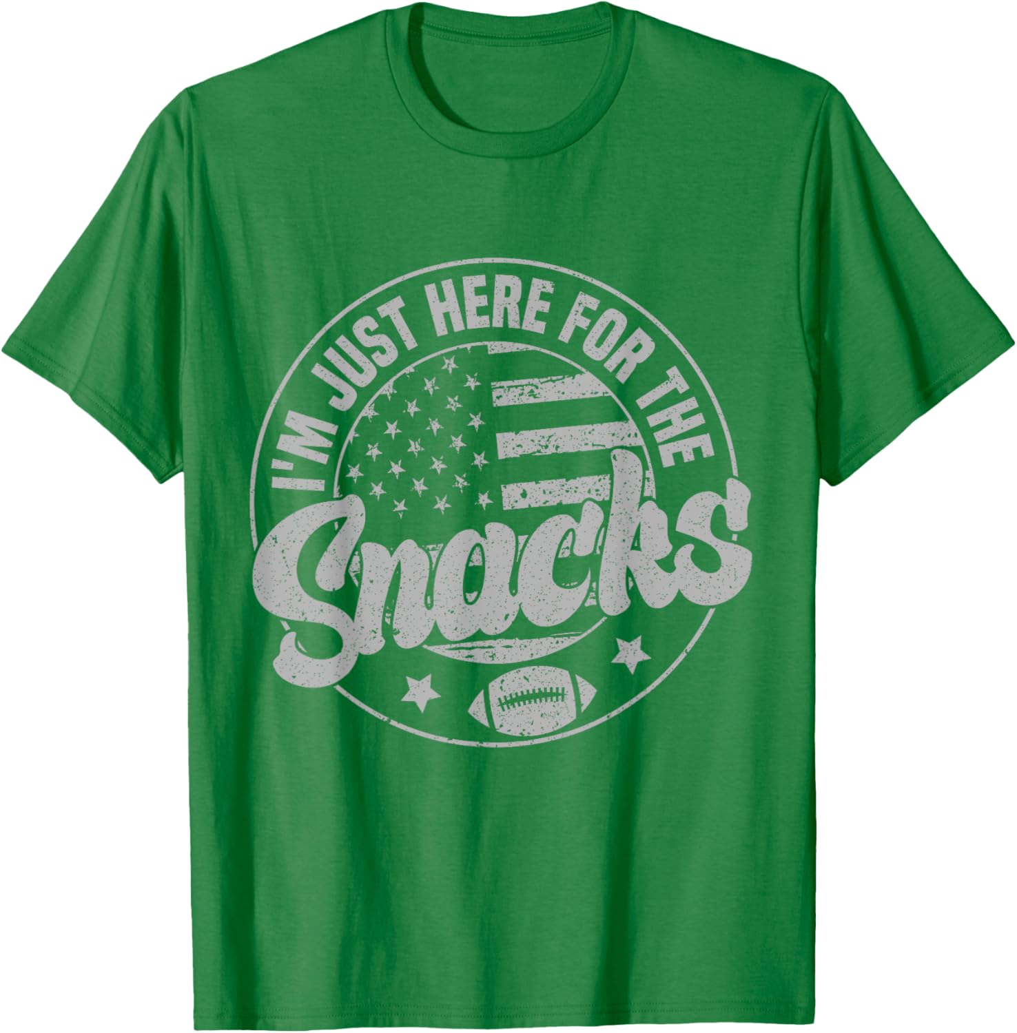 Funny I'm Just Here For The Snacks American Football T-Shirt for Fans - 13