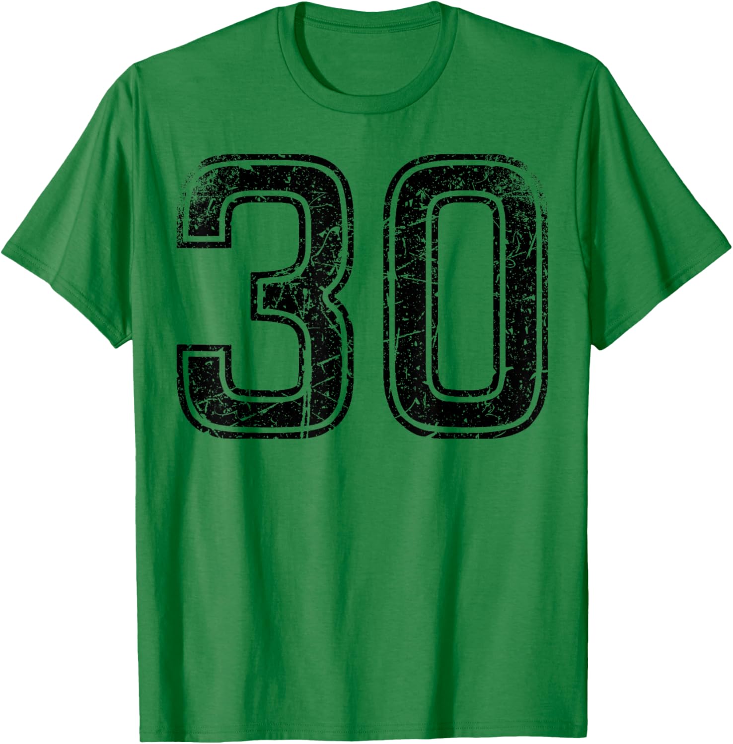 Vintage Number 30 Sport Black T-Shirt for Trendy Casual Style - 1