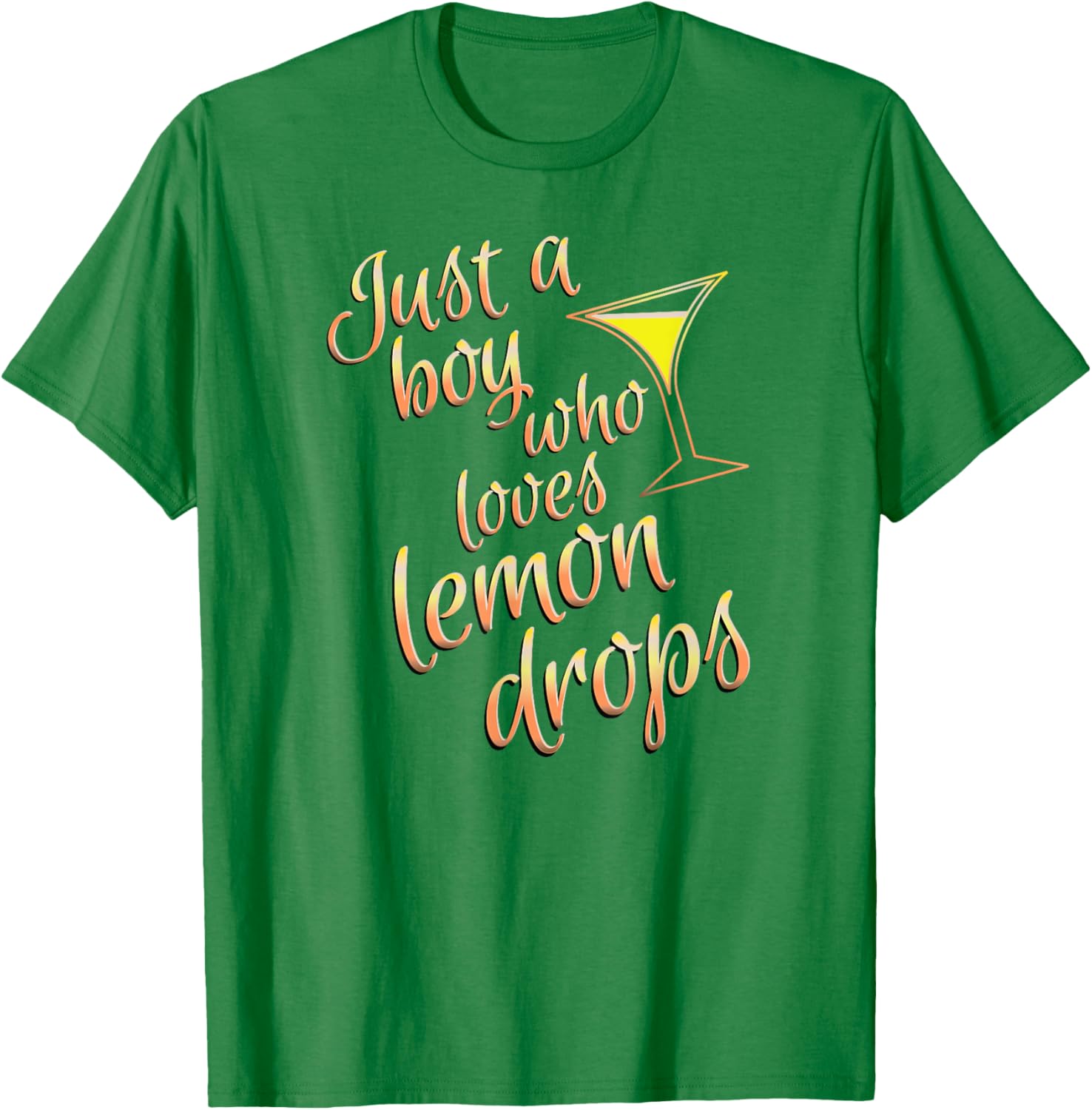 Lemon Drop Martini Boys T-Shirt for Fans of Fun Cocktails - 8