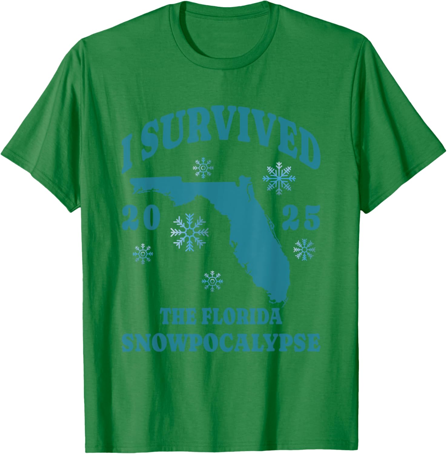 I Survived the Florida Snowpocalypse 2025 Graphic Tee Shirt - 18