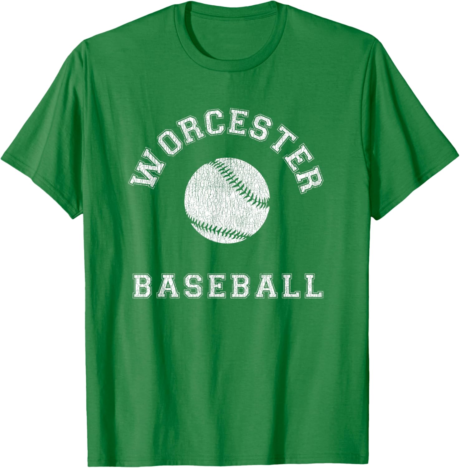 Worcester Baseball Distressed Retro Classic T-Shirt for Fans & Casual Wear - 28
