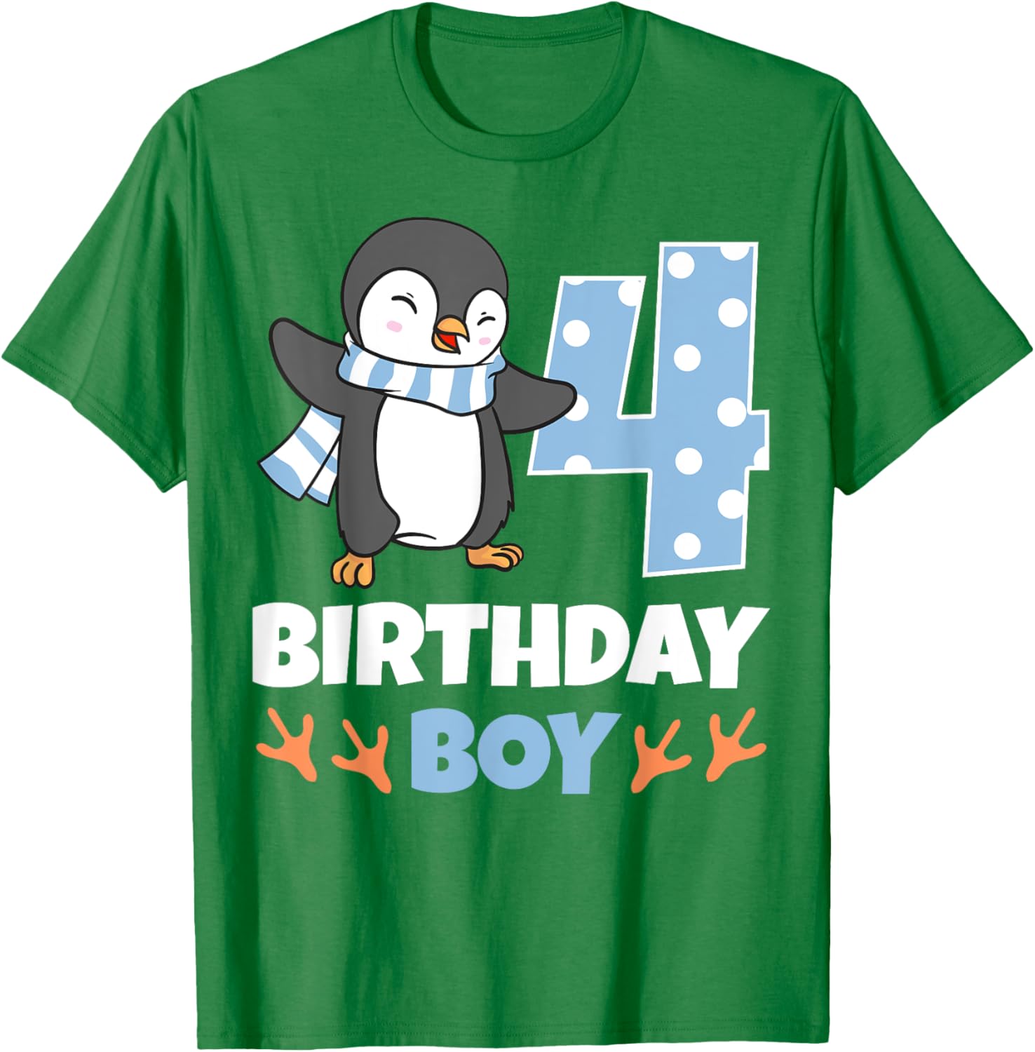 Adorable Penguin 4th Birthday Boy Winter Theme Party T-Shirt - 23