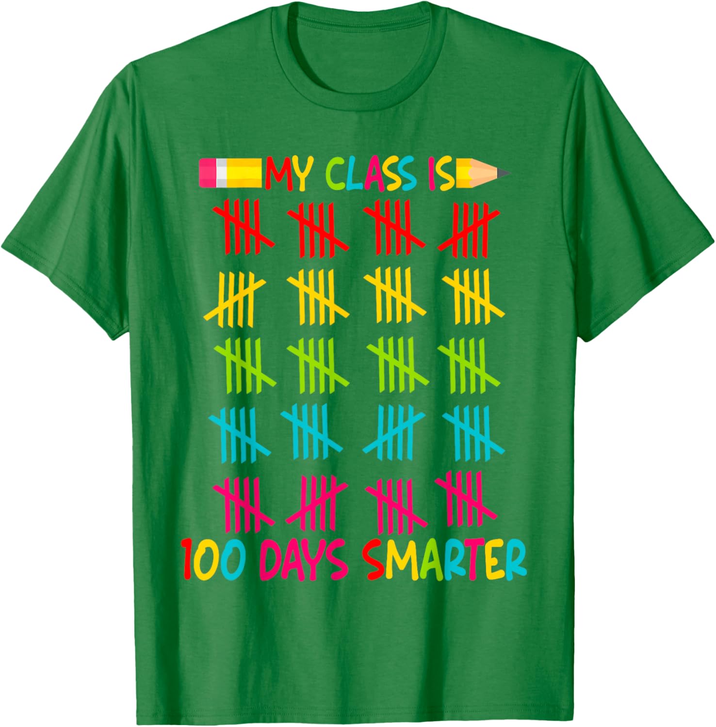 100 Days Smarter Teacher T-Shirt for 100th Day of School Celebrations - 4