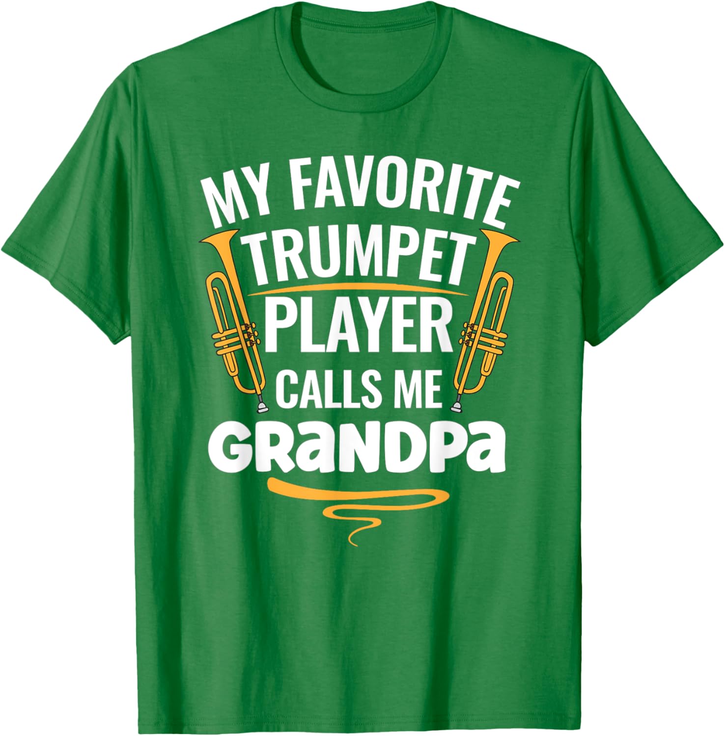 My Favorite Trumpet Player Calls Me Grandpa T-Shirt for Music Lovers - 12
