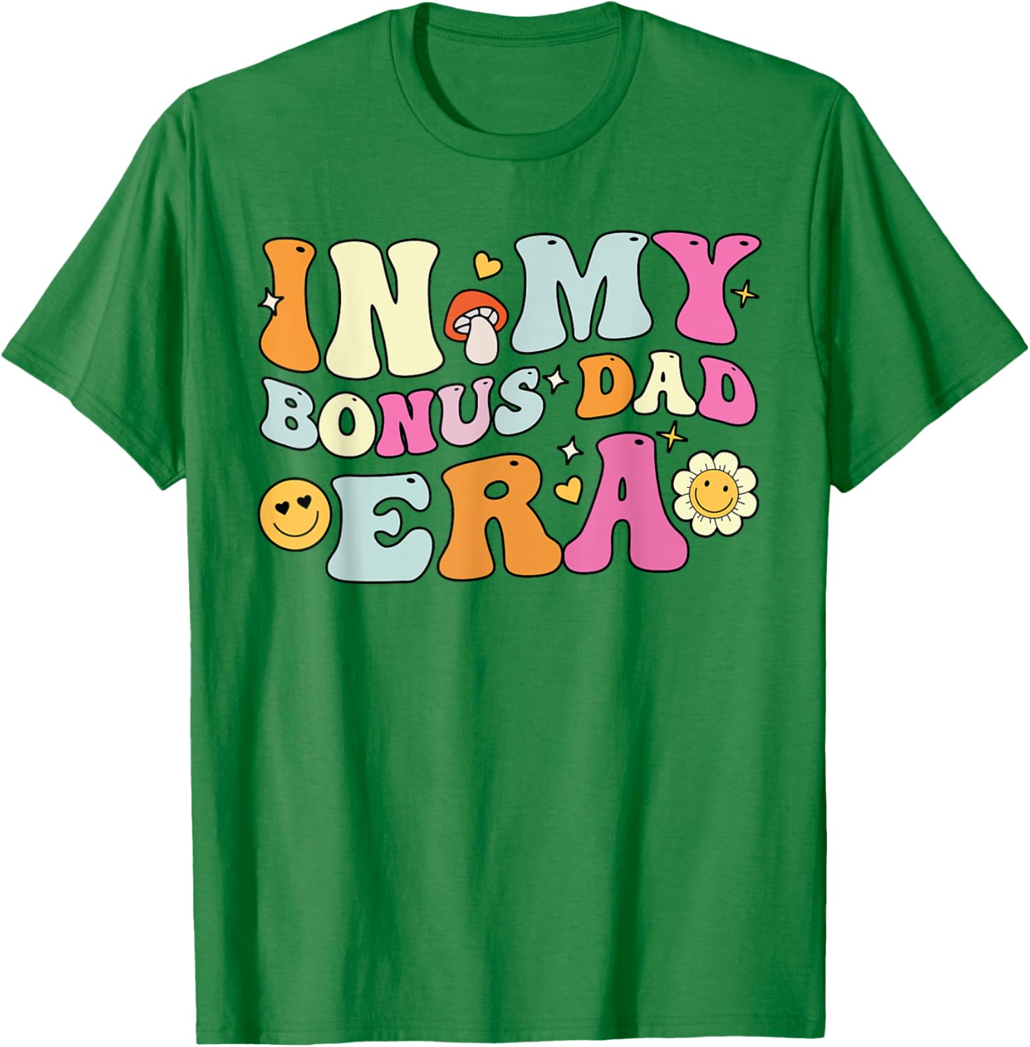 Groovy Bonus Dad T-Shirt for Father's Day Gift, Fun Stepdad Apparel - 11