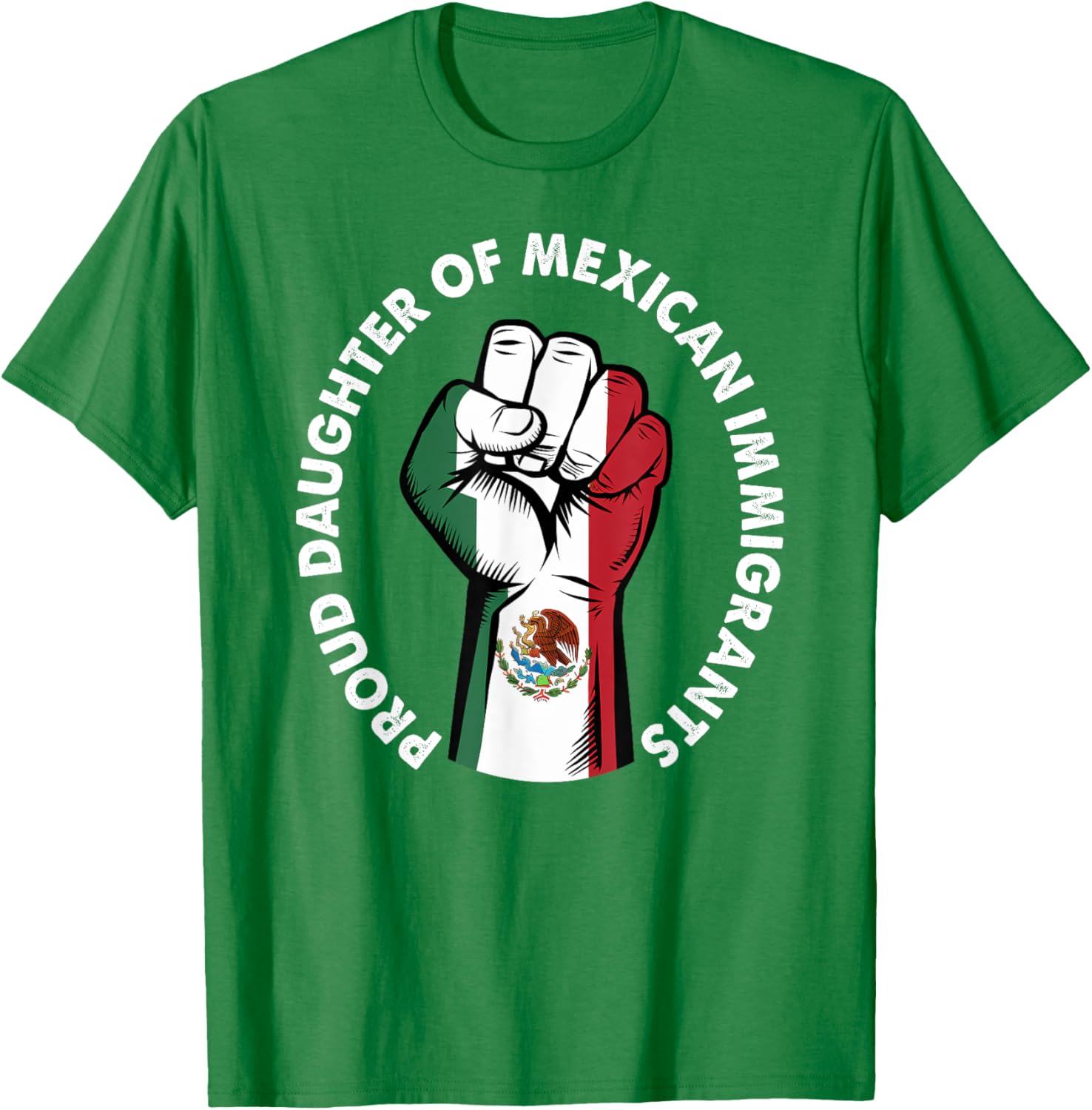 Proud Daughter of Mexican Immigrants Mexico Flag T-Shirt for Women - 8