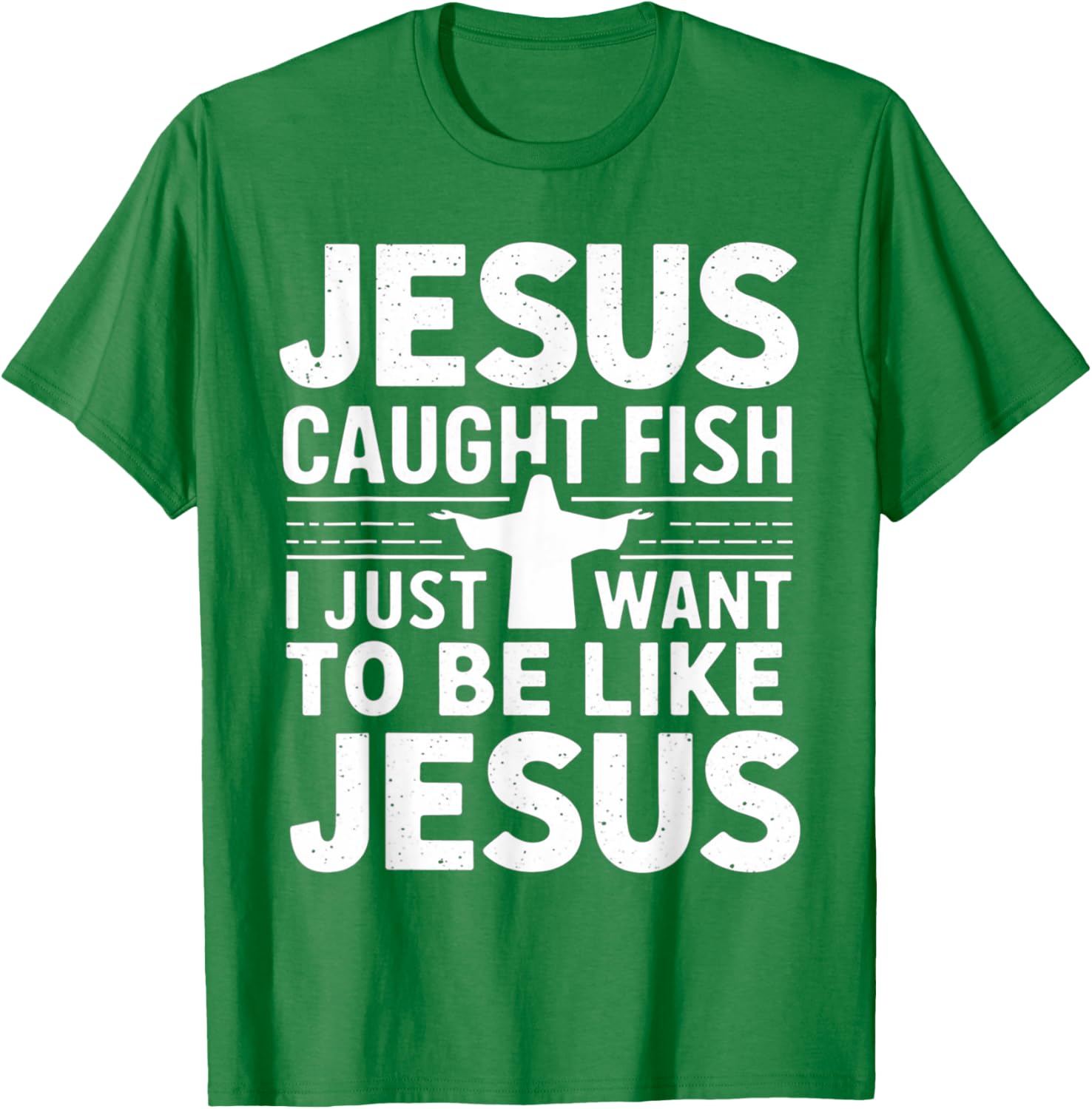 Catch Fish with Faith - Jesus Caught Fish T-Shirt for Christian Anglers - 7