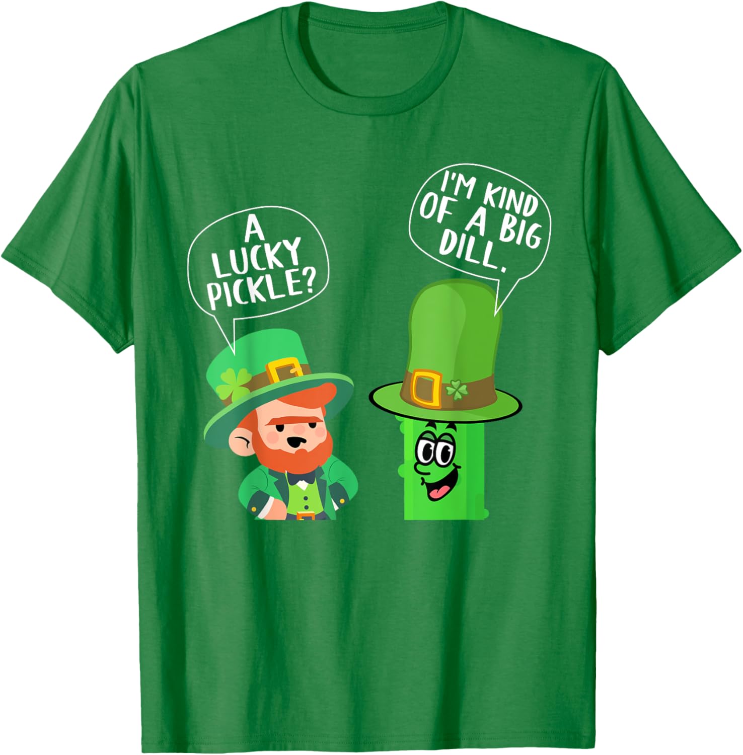 Happy St. Patrick's Day Leprechaun Pickle Joke Humor T-Shirt for Fun - 2