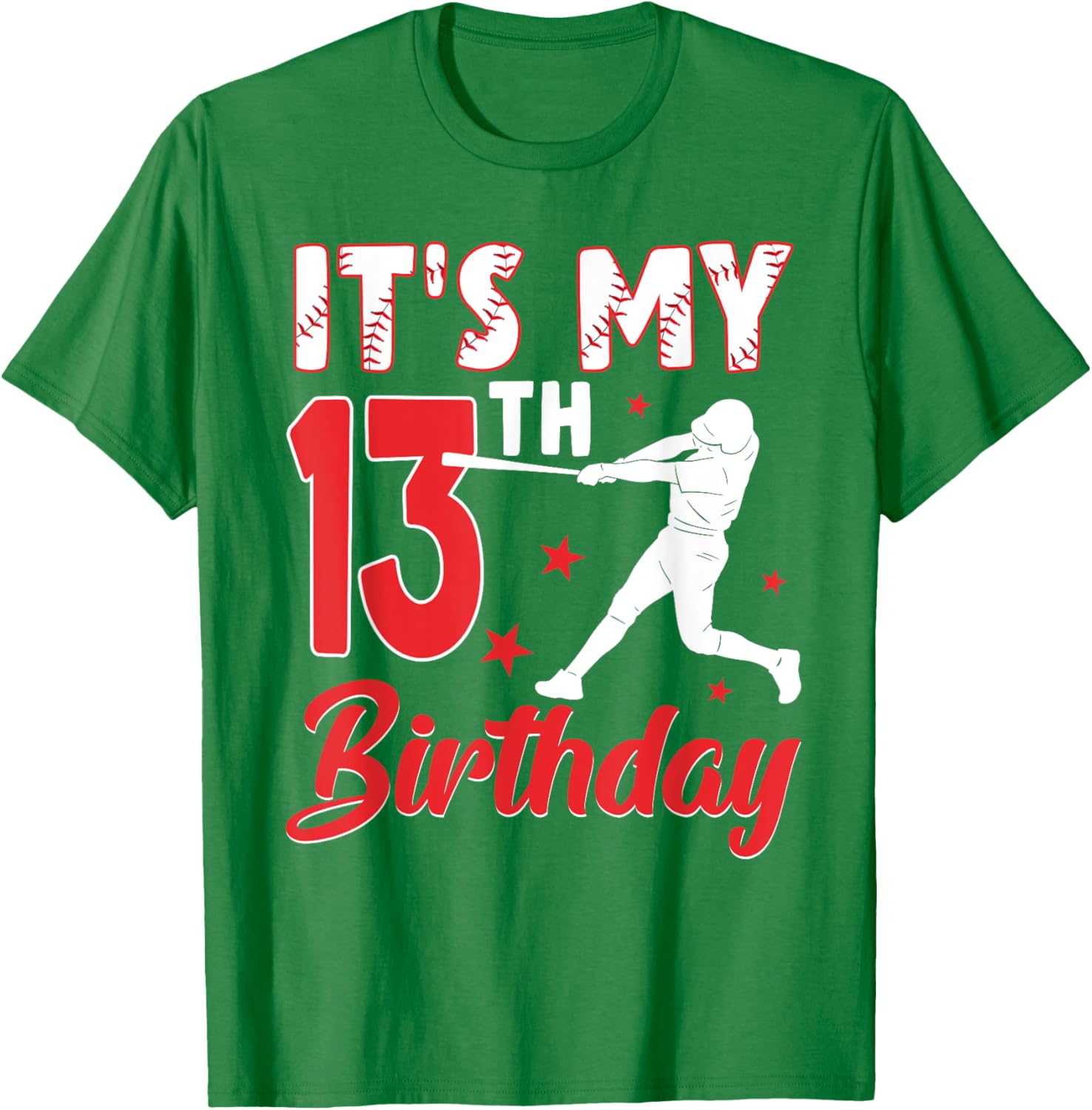 It's My 13th Birthday Boy Baseball Party T-Shirt for 13 Year Olds - 4